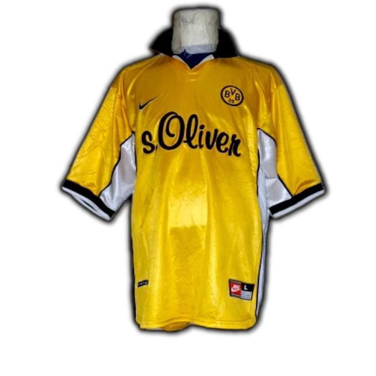 Nike Borussia Dortmund Germany 1998 1999 2000 Home Shirt Jersey Size US L / EU 52-54 / 3 - 4 Thumbnail