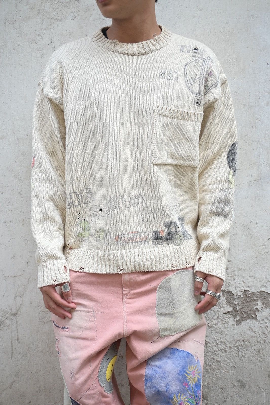 Kapital Kountry Kapital kountry 5G cotton knit crew neck Size US M / EU 48-50 / 2 - 1 Thumbnail