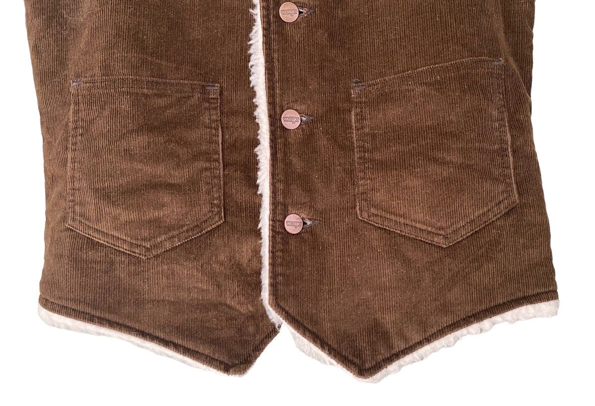 Designer × Vintage × Wrangler Vintage Coudroy Wrangler Vest Button Jacket Winter Size US XS / EU 42 / 0 - 4 Thumbnail