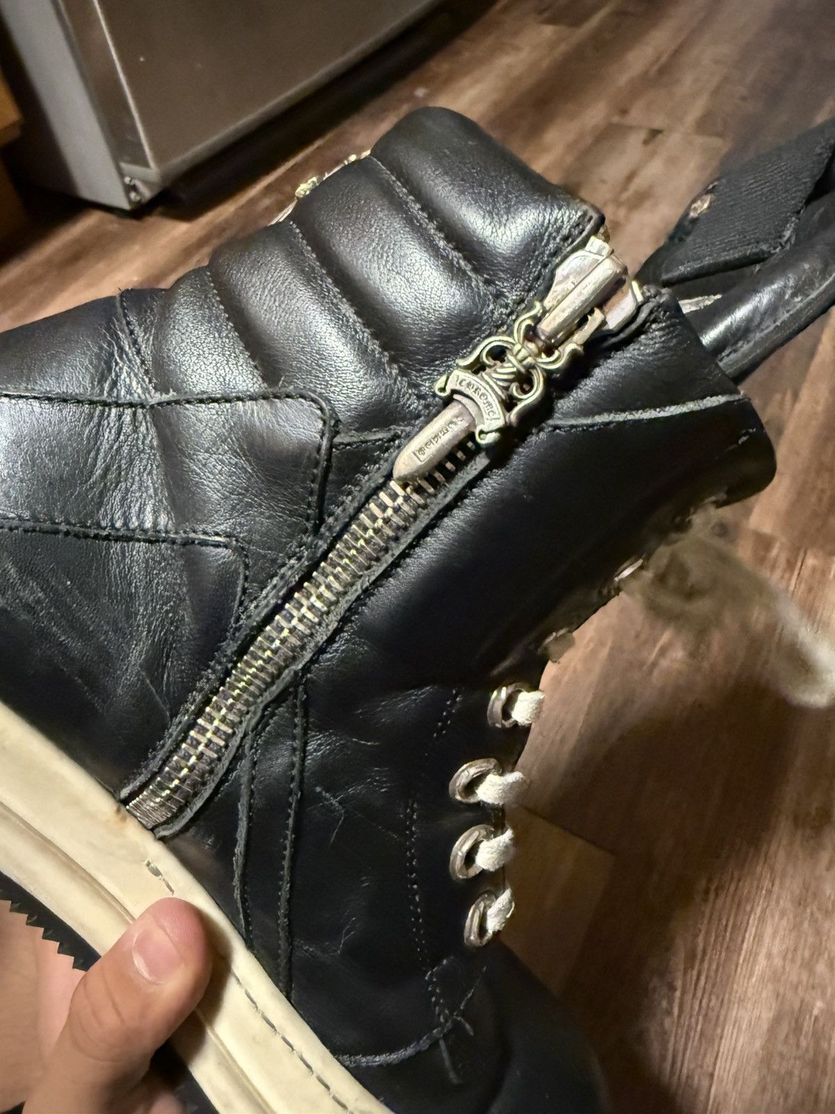 Chrome Hearts × Rick Owens Chrome Hearts Rick Owens Geo Baskets Size US 10 / EU 43 - 16 Thumbnail