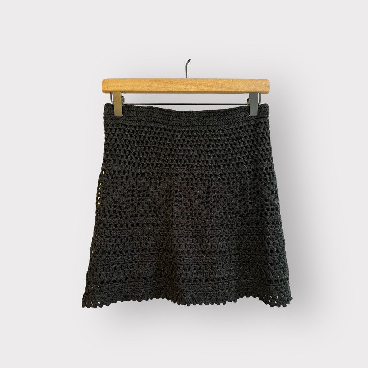 Vintage Vintage 2000's Pins and Needles Knitted Skirt Size 28" / US 6 / IT 42 - 2 Thumbnail