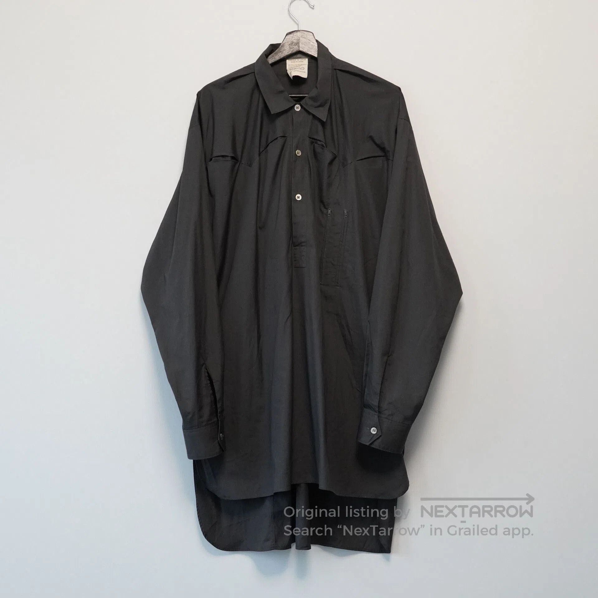 Yohji Yamamoto Yohji Yamamoto 1980ss Zip Shirt. Size US M / EU 48-50 / 2 - 1 Thumbnail