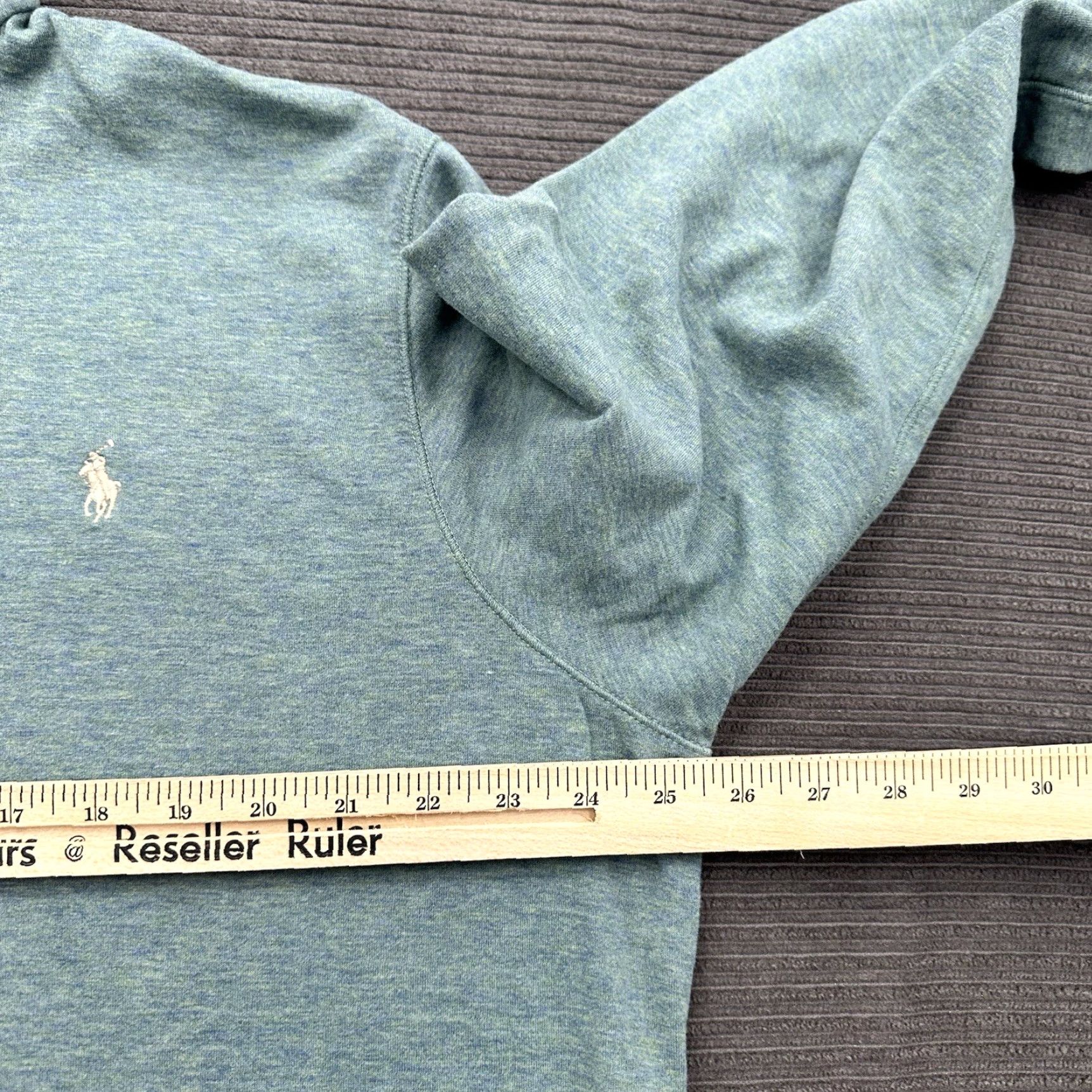Ralph Lauren Polo Ralph Lauren Sweater Men XL Green Cotton Long Sleeve Mock Neck 1/4 Zip Preppy Polo Ralph Lauren Size US XL / EU 56 / 4 - 4 Thumbnail