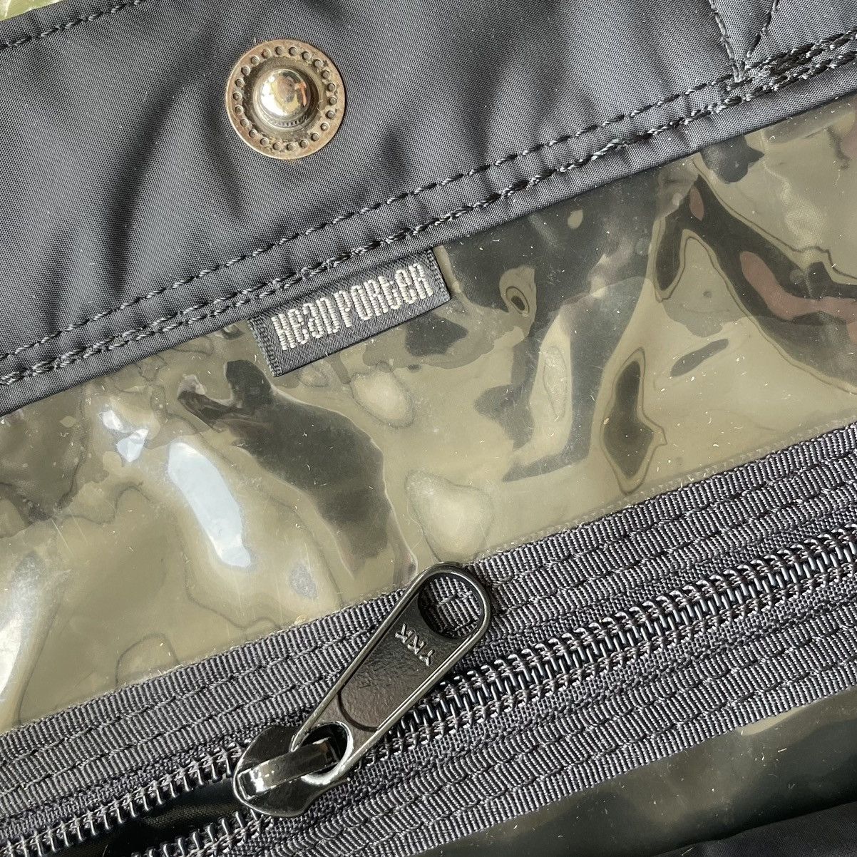 Head Porter × Japanese Brand × Porter Distressed Head Porter X Black Beauty Nylon Black Tote Size ONE SIZE - 9 Thumbnail