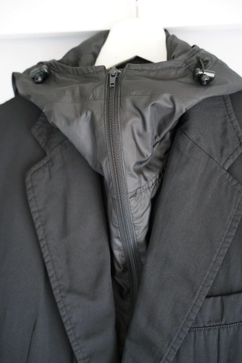 Yohji Yamamoto Yohji Yamamoto Yohji Yamamoto Hooded Two-in-One Jacket Size US S / EU 44-46 / 1 - 6 Thumbnail