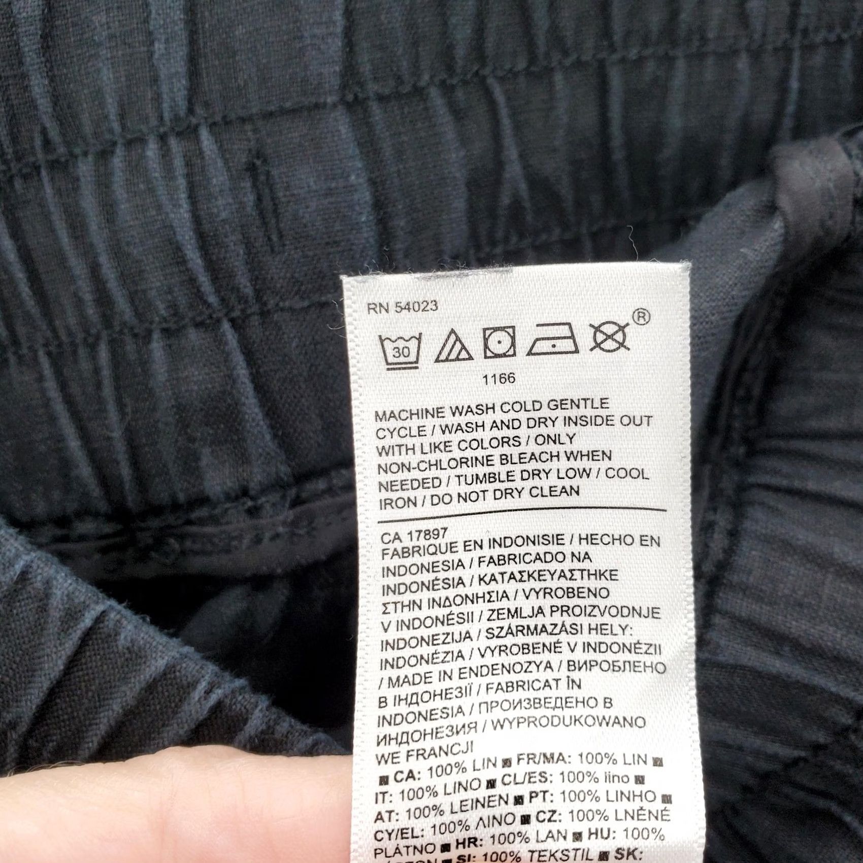 Athleta Athleta Pants Womens 6 Gray Cabo Linen Jogger Elastic Waist Zipper Pockets Cuffed Size 28" / US 6 / IT 42 - 5 Thumbnail