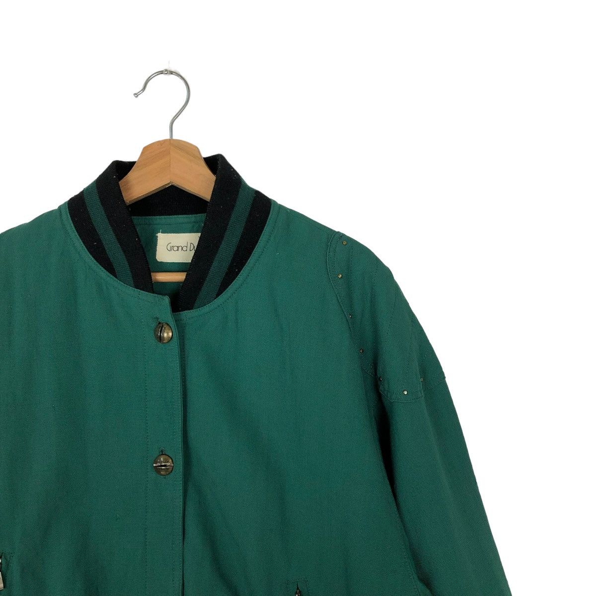 Japanese Brand × Vintage 🔥CROPPED BIKER BOMBER JACKET GRAND DUCHE ISSEY MIYAKE Size US M / EU 48-50 / 2 - 5 Thumbnail