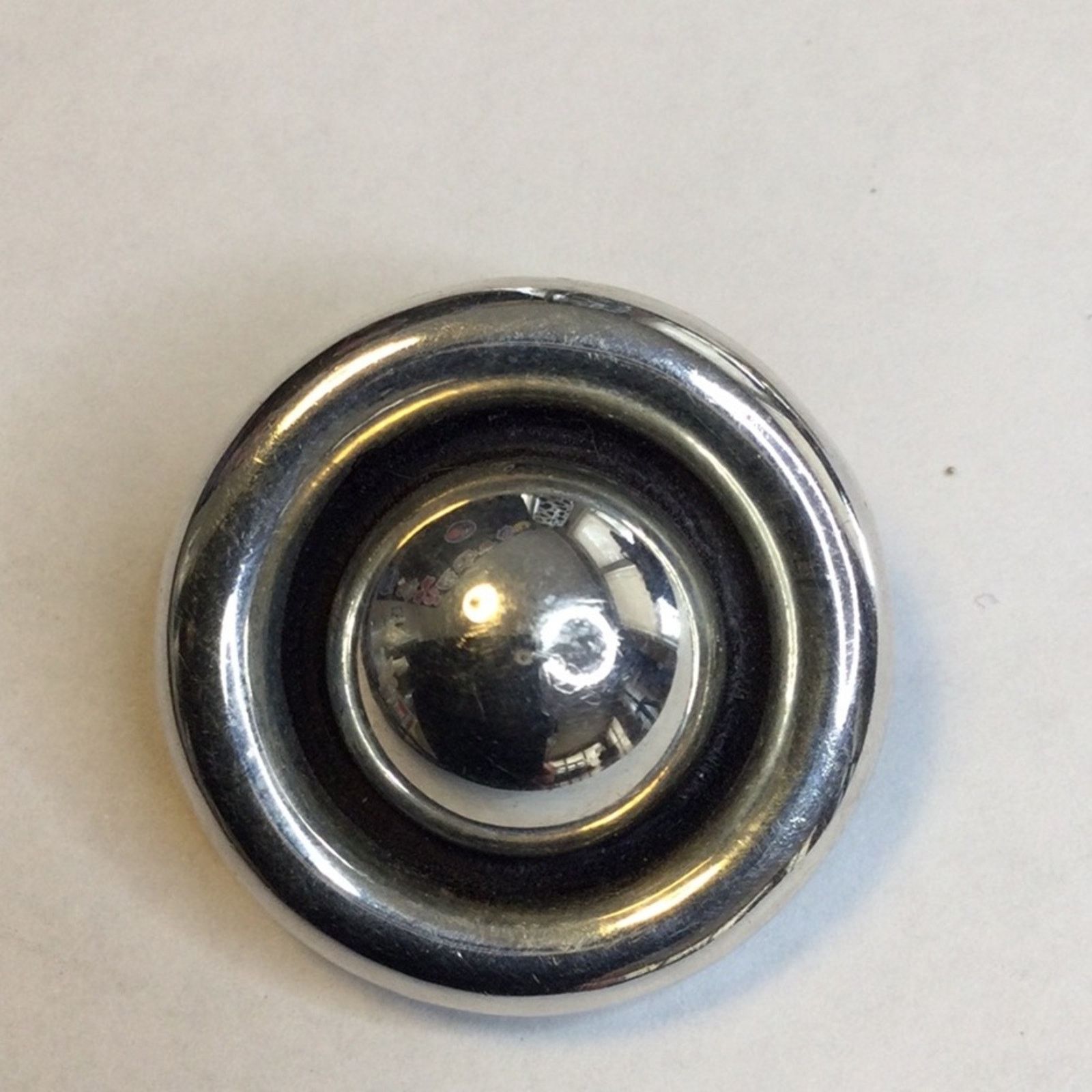 Other Sterling Silver & Black Vintage Round Clip-On Earrings Size ONE SIZE - 2 Thumbnail