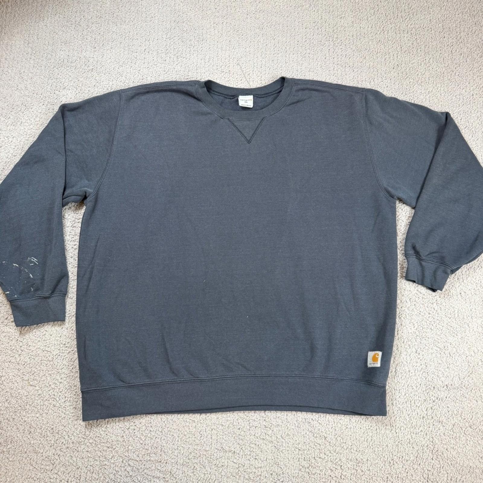 Carhartt Carhartt Mens 2XL Charcoal Gray Crewneck Sweatshirt Relaxed Size US XXL / EU 58 / 5 - 1 Thumbnail