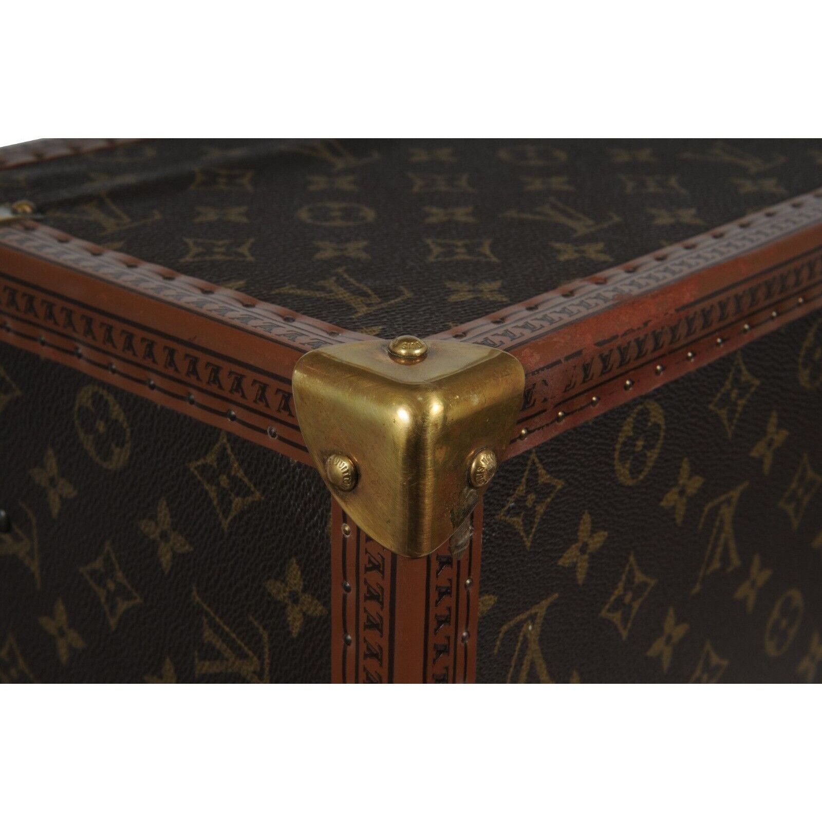 Louis Vuitton Boite Vanity Trunk Train Case Lv Logo Brown - 02483 Size ONE SIZE - 12 Thumbnail