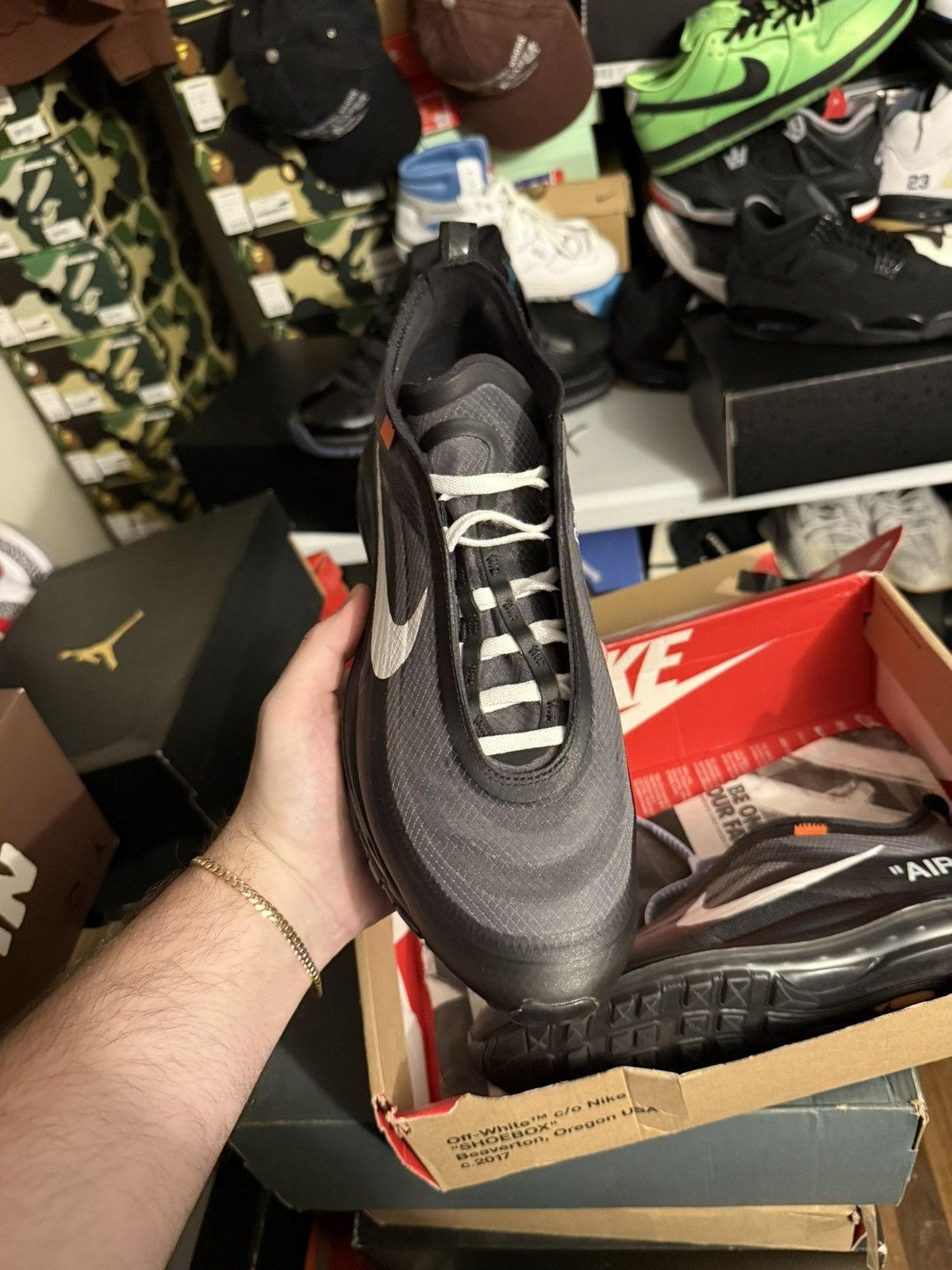Nike × Off-White Njke off white airmax 97 sz 9.5 Size US 9.5 / EU 42-43 - 2 Thumbnail