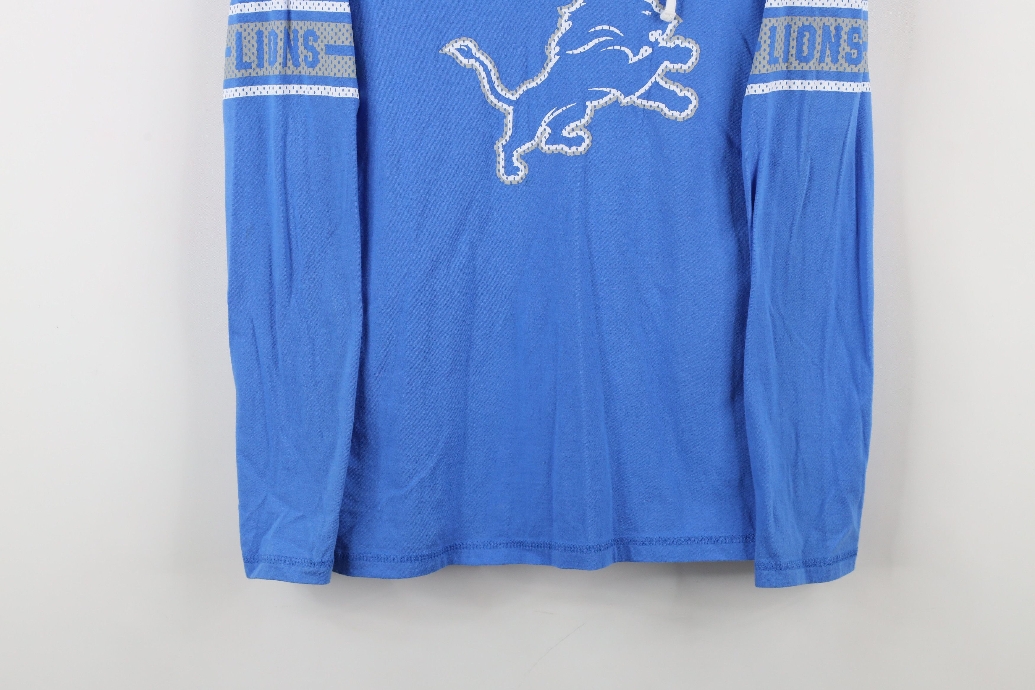 Vintage Vintage Y2K NFL Lions Football Long Sleeve T-Shirt Blue Size M / US 6-8 / IT 42-44 - 3 Thumbnail