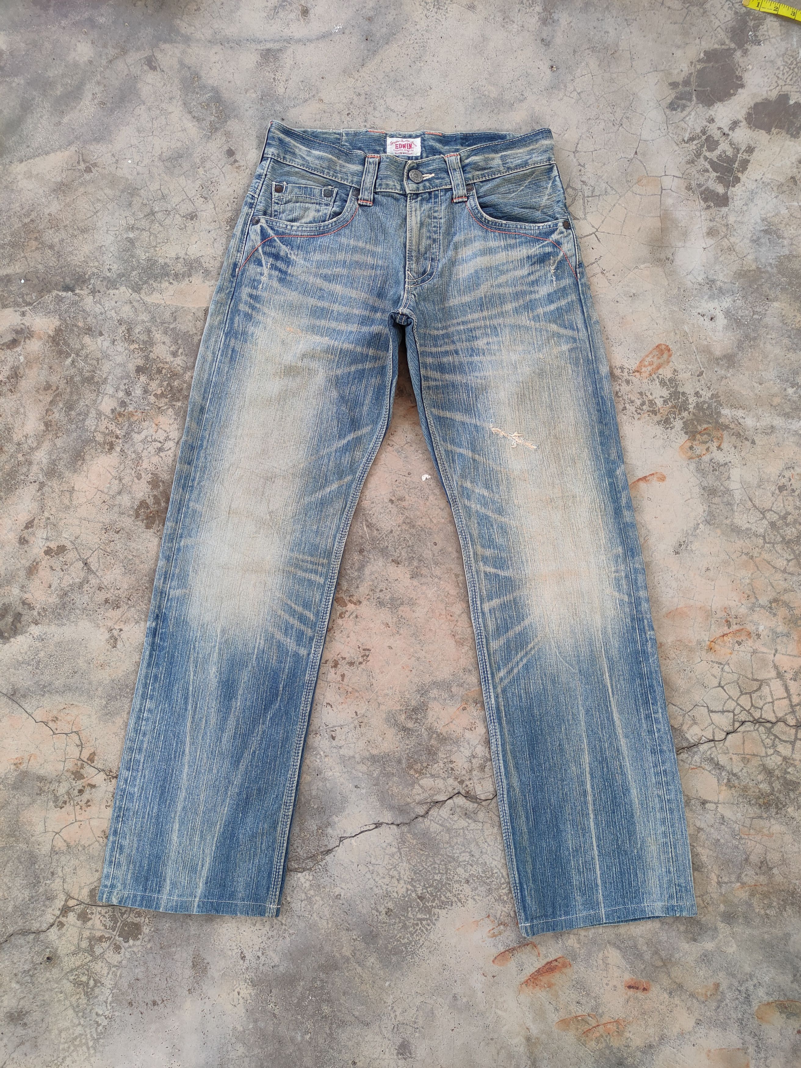 Edition Japan EDWIN XV VINTAGE FADED STORM JEANS PANTS Size US 32 / EU 48 - 3 Thumbnail