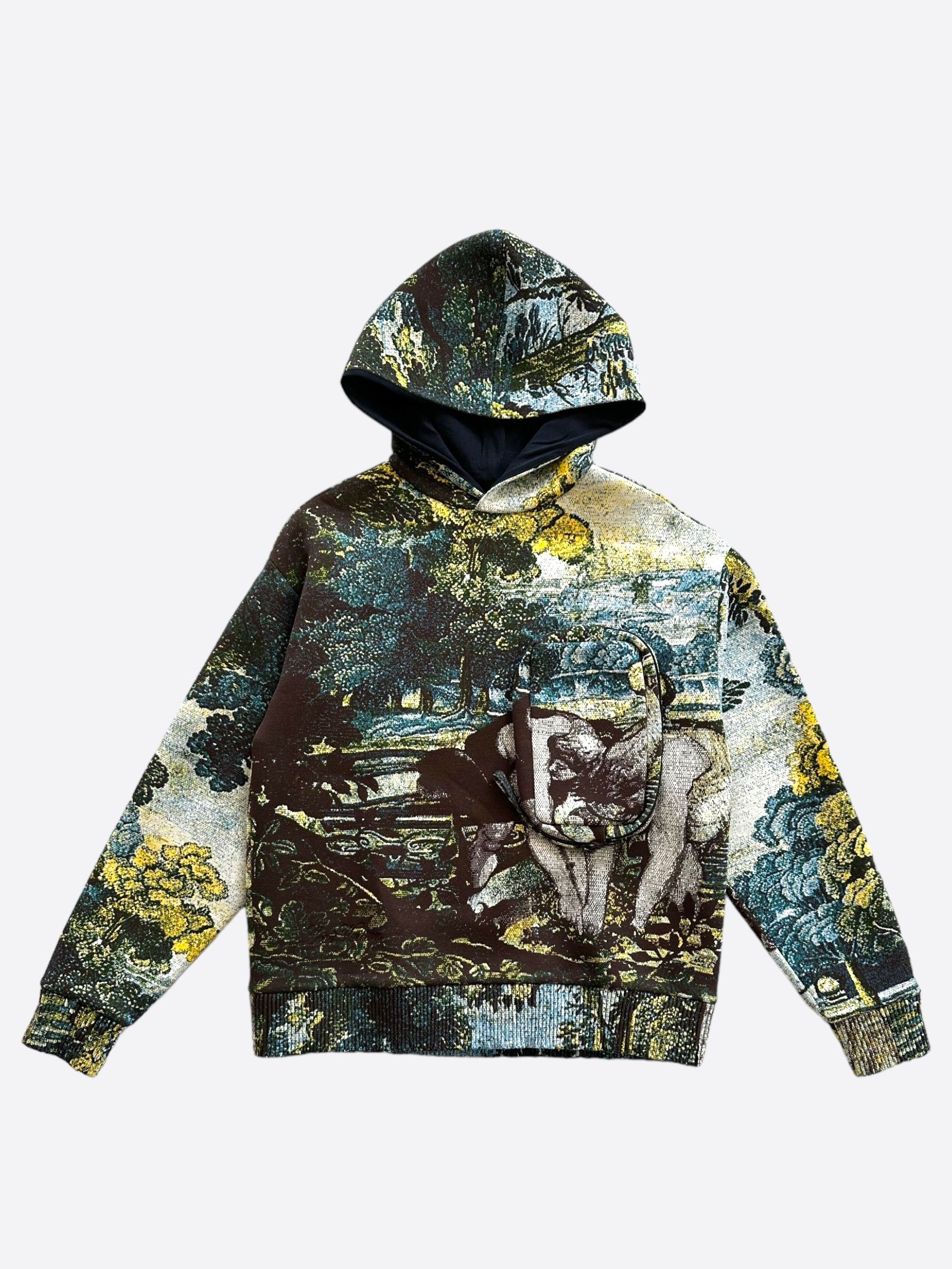 Louis Vuitton Blue Tapestry Print Hoodie Size US S / EU 44-46 / 1 - 1 Thumbnail