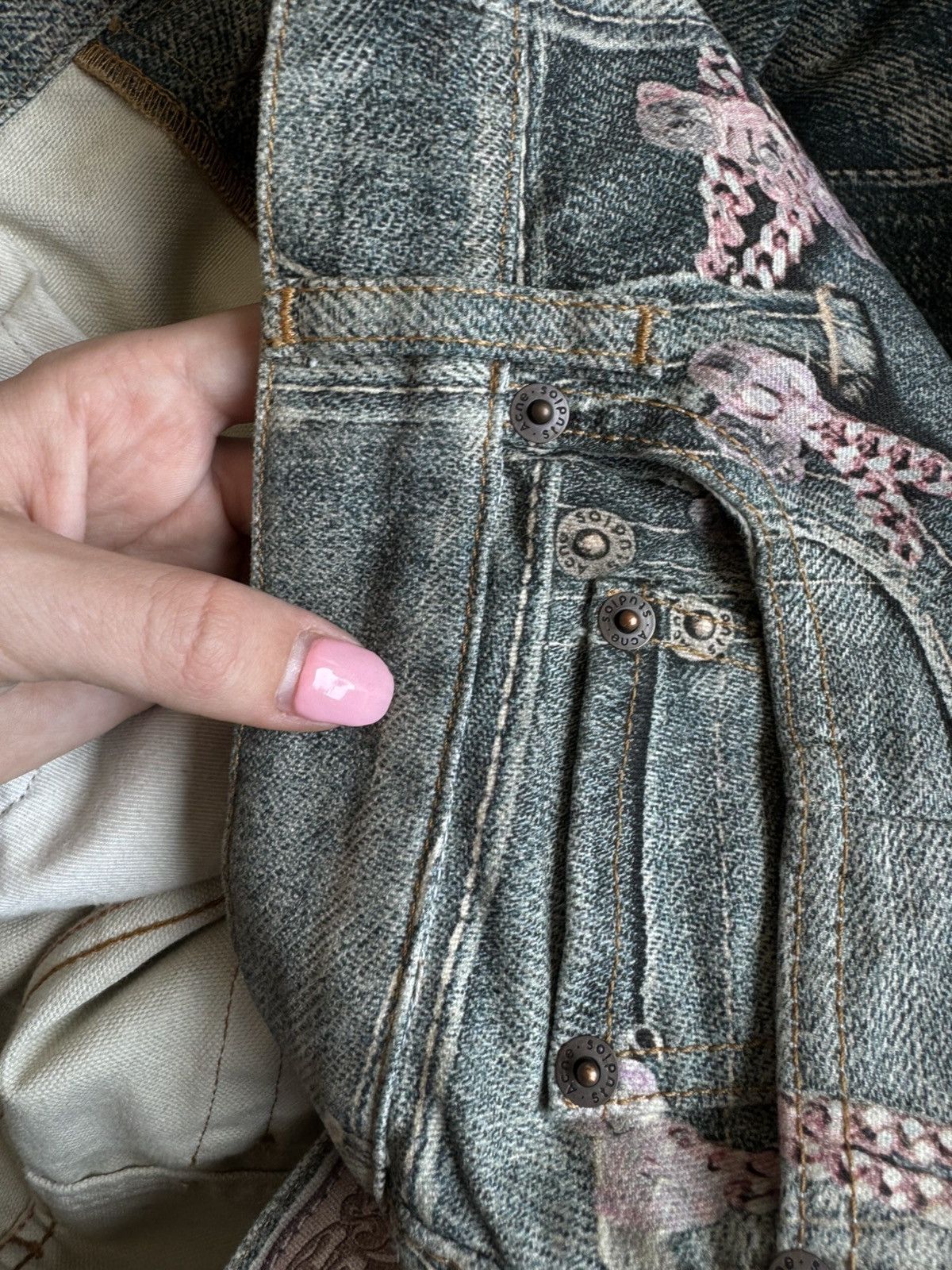 Acne Studios printed chain kawaii embellished jeans Size US 32 / EU 48 - 18 Thumbnail