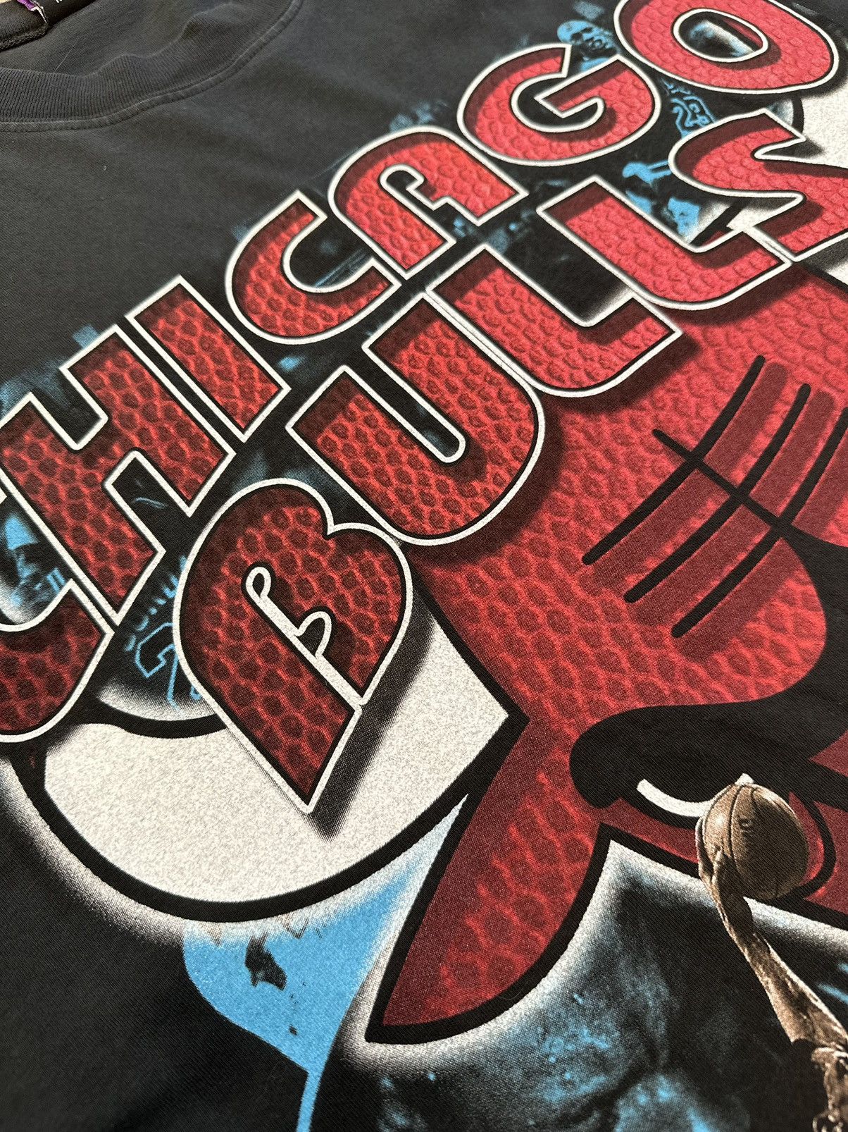 Rap Tees × Vintage Effn Clothing Vintage Bootleg Chicago Bulls Rap Tee Size US L / EU 52-54 / 3 - 7 Thumbnail