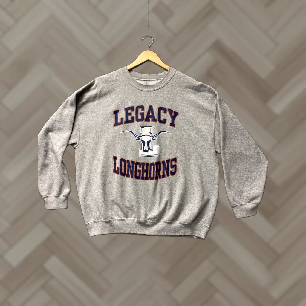 Gildan Gildan Sweatshirt Longhorns Gray XL Mens Zip Solid 0374 Texas Vintage No Size US XL / EU 56 / 4 - 1 Thumbnail