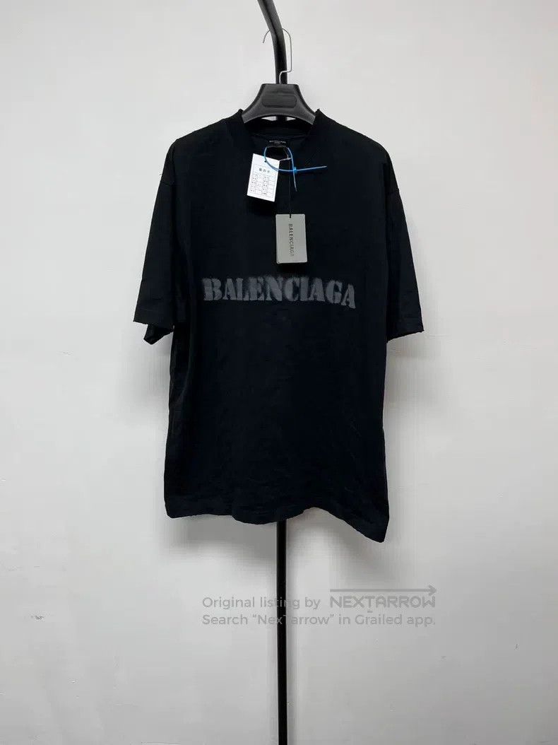 Balenciaga Balenciaga Letter print round neck loose short-sleeve T-sh Size US S / EU 44-46 / 1 - 1 Thumbnail
