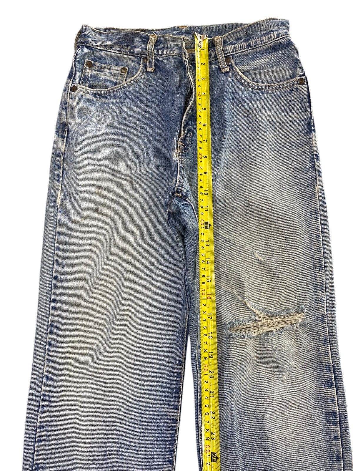 Edwin Vintage Edwin Acid Light Wash Style Ripped Jeans Size US 28 / EU 44 - 6 Thumbnail