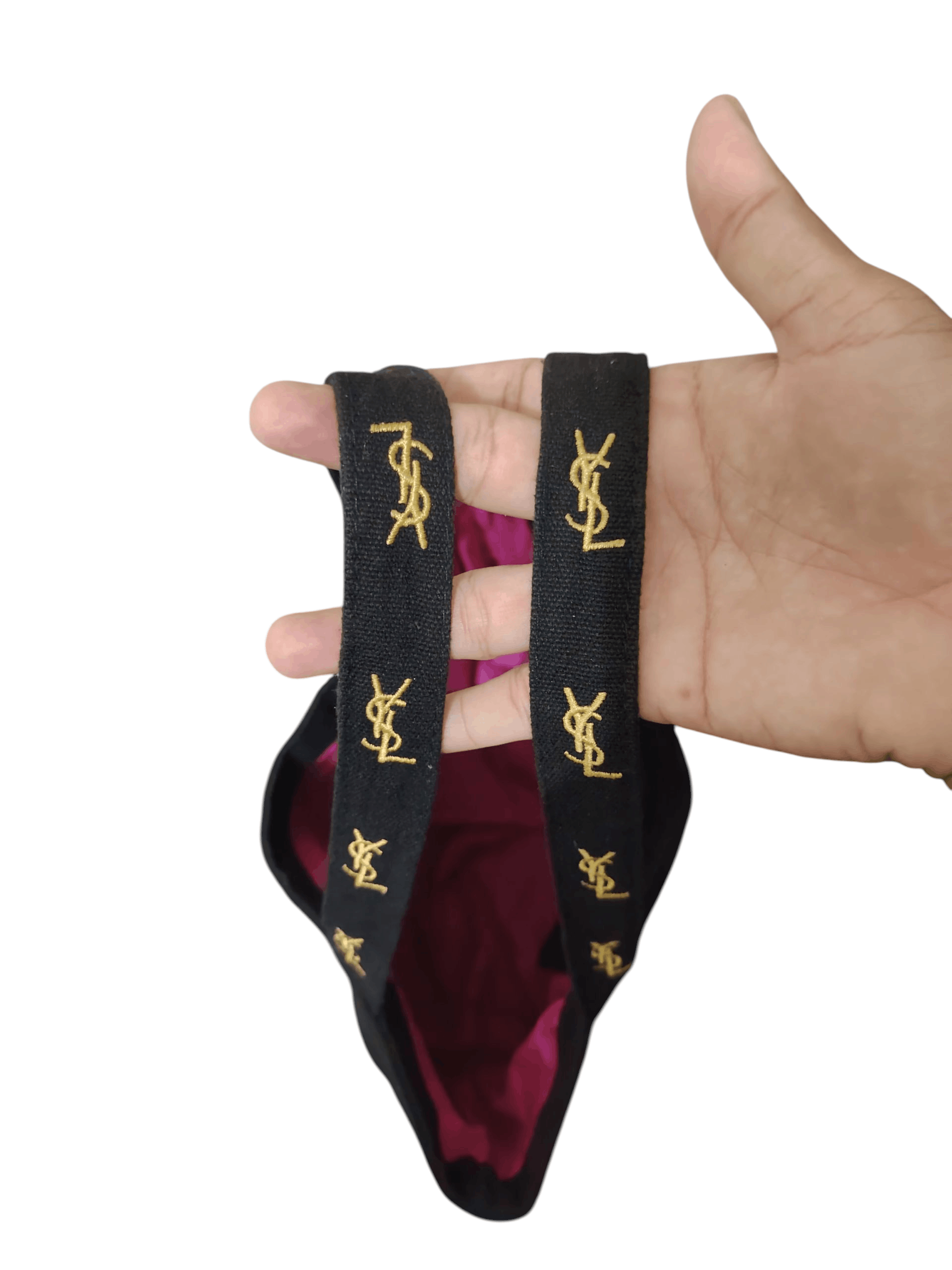 Saint Laurent Paris YSL Yves Saint Laurent Parfums Embroidered tote bag Size ONE SIZE - 5 Thumbnail