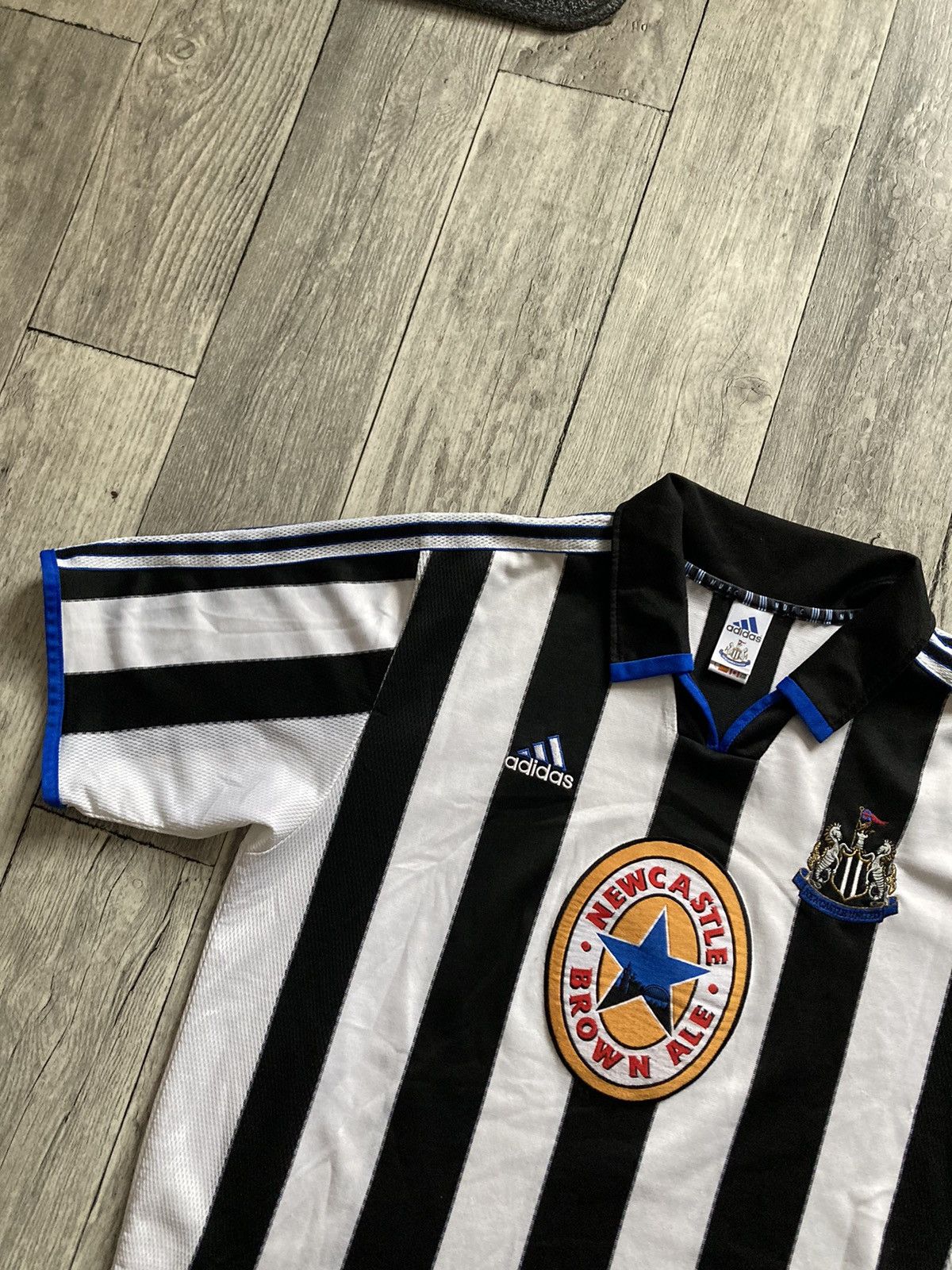 Adidas × Vintage Vintage 90’s adidas Newcastle United soccer football jersey Size US XL / EU 56 / 4 - 6 Thumbnail