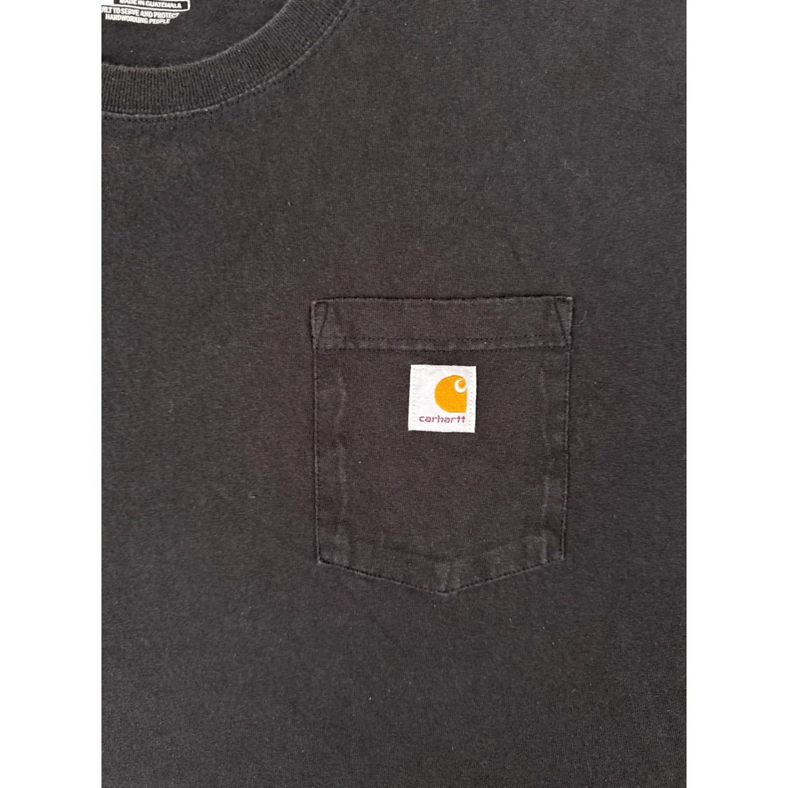 Carhartt VINTAGE Carhartt Shirt Mens 3XL XXXL Black Short Sleeve Pocket Crew Neck Cotton READ Size US XXL / EU 58 / 5 - 6 Thumbnail