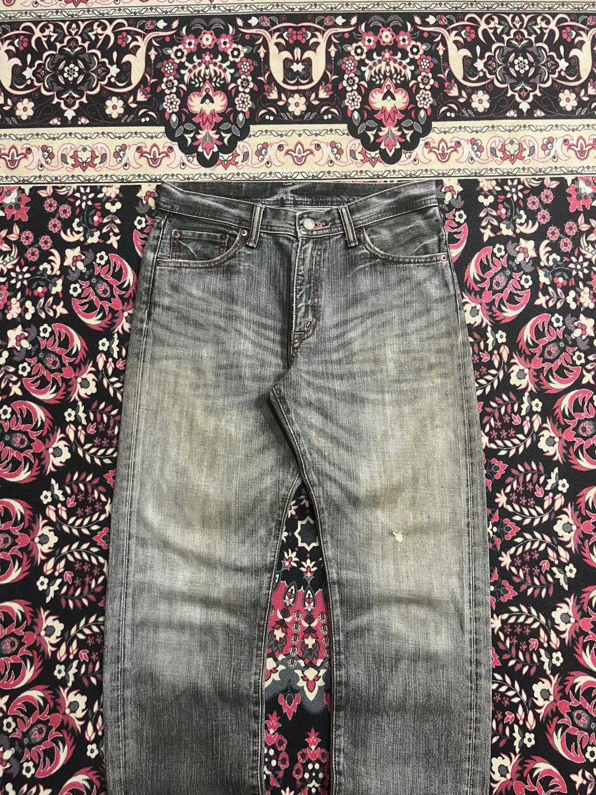 Japanese Brand Vintage Japanese Brand G.L Heart Grey Faded Washed Jeans Size US 29 - 3 Thumbnail