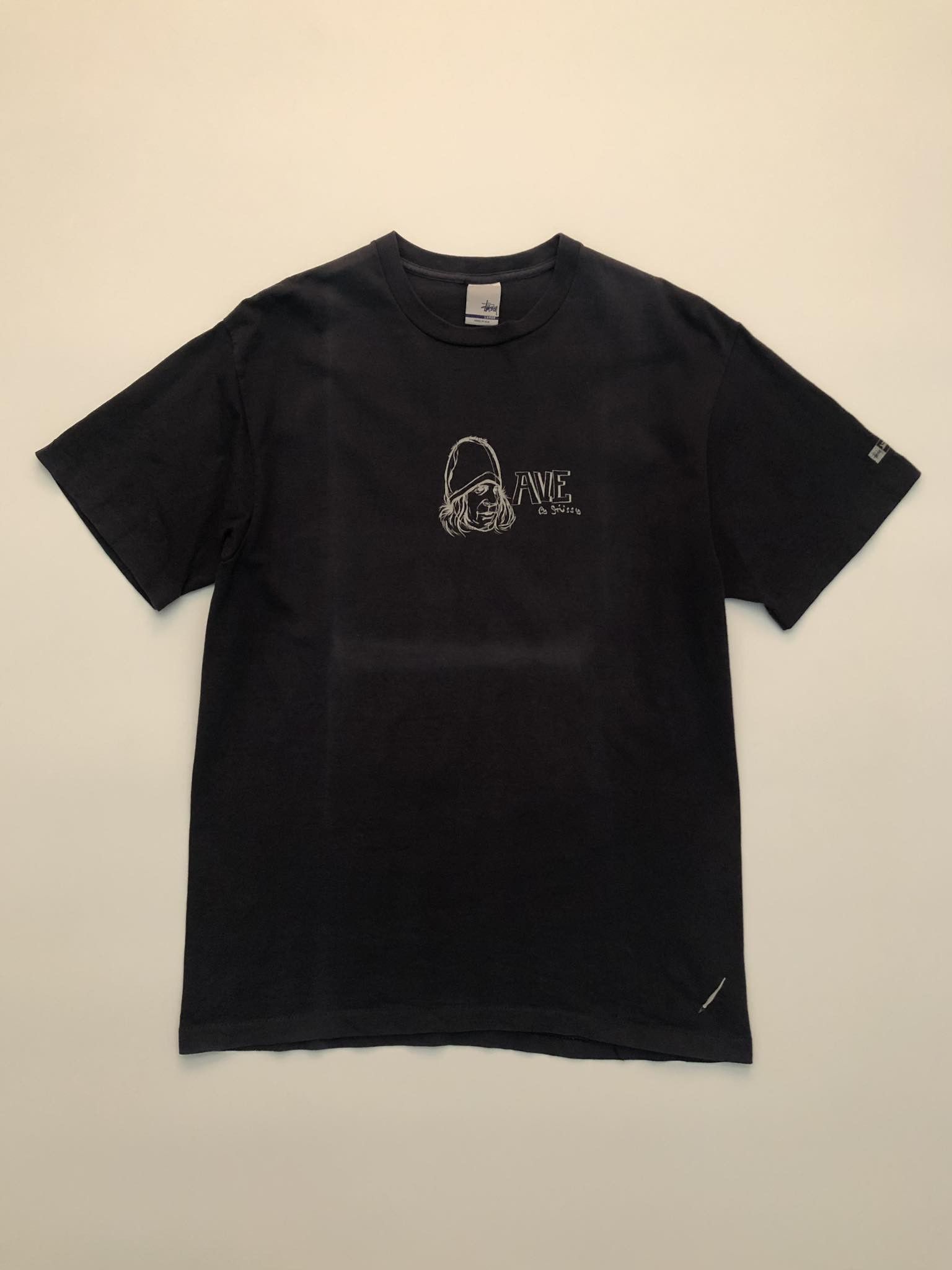 image of Vintage Stussy Skate Shirt in Dark Blueish, Men's (Size Large)