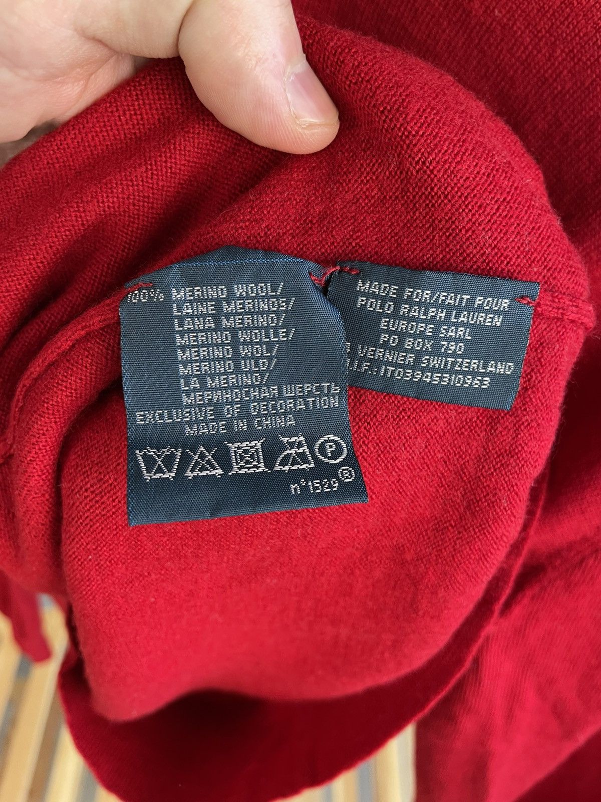 Polo Ralph Lauren × Ralph Lauren × Vintage Polo Ralph Lauren vintage wool v neck sweater Size US XL / EU 56 / 4 - 7 Thumbnail