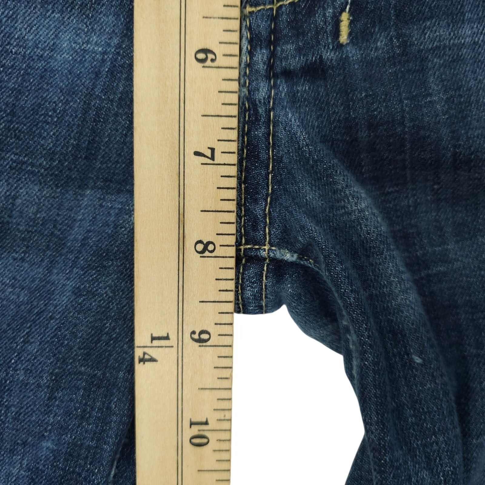 7 For All Mankind 7 For All Mankind Dojo Jeans 29 Dark Wash Wide Leg Flare Size 31" - 16 Thumbnail