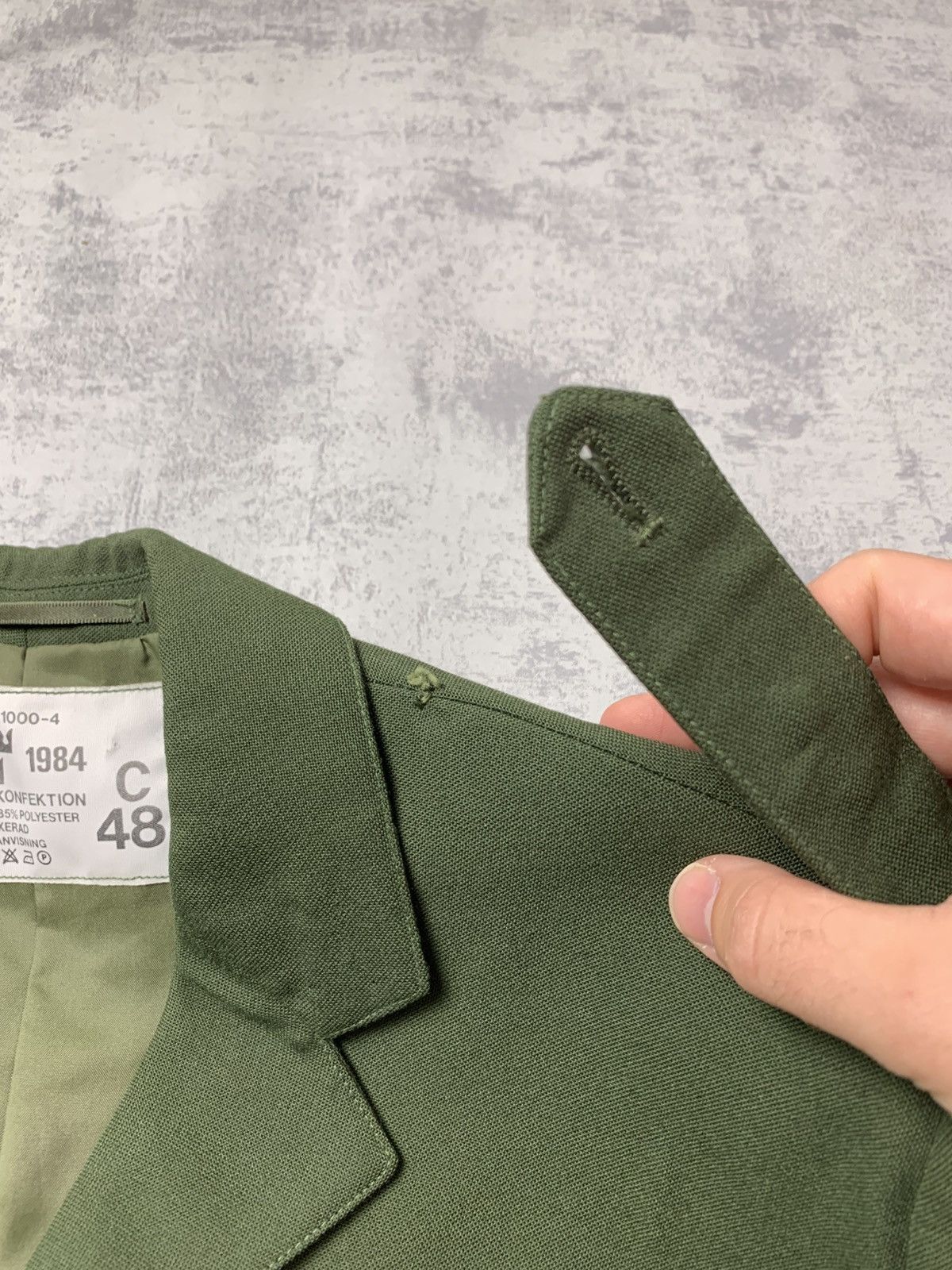 Vintage 80s Cropped Swedish Army Jacket Boxy Vintage Y2K Size US M / EU 48-50 / 2 - 5 Thumbnail