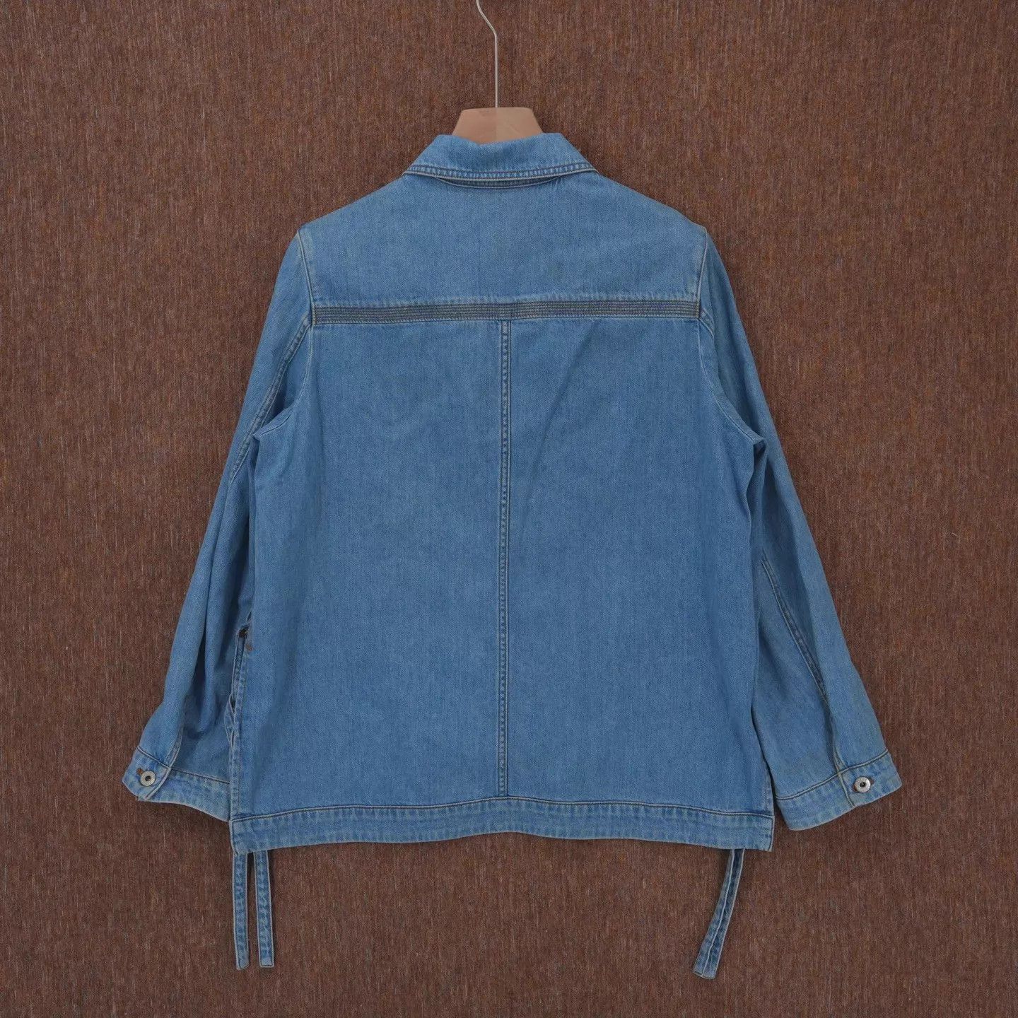 Loewe LOEWE Asymmetric Work Denim Jacket Women's Light Blue 34 98 Size XXS / US 00 / IT 34 - 2 Thumbnail