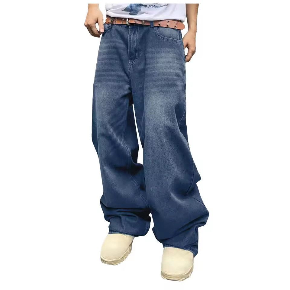 VIBE Solid Color Simple Style Baggy Jeans Daily Size US 31 - 2 Thumbnail