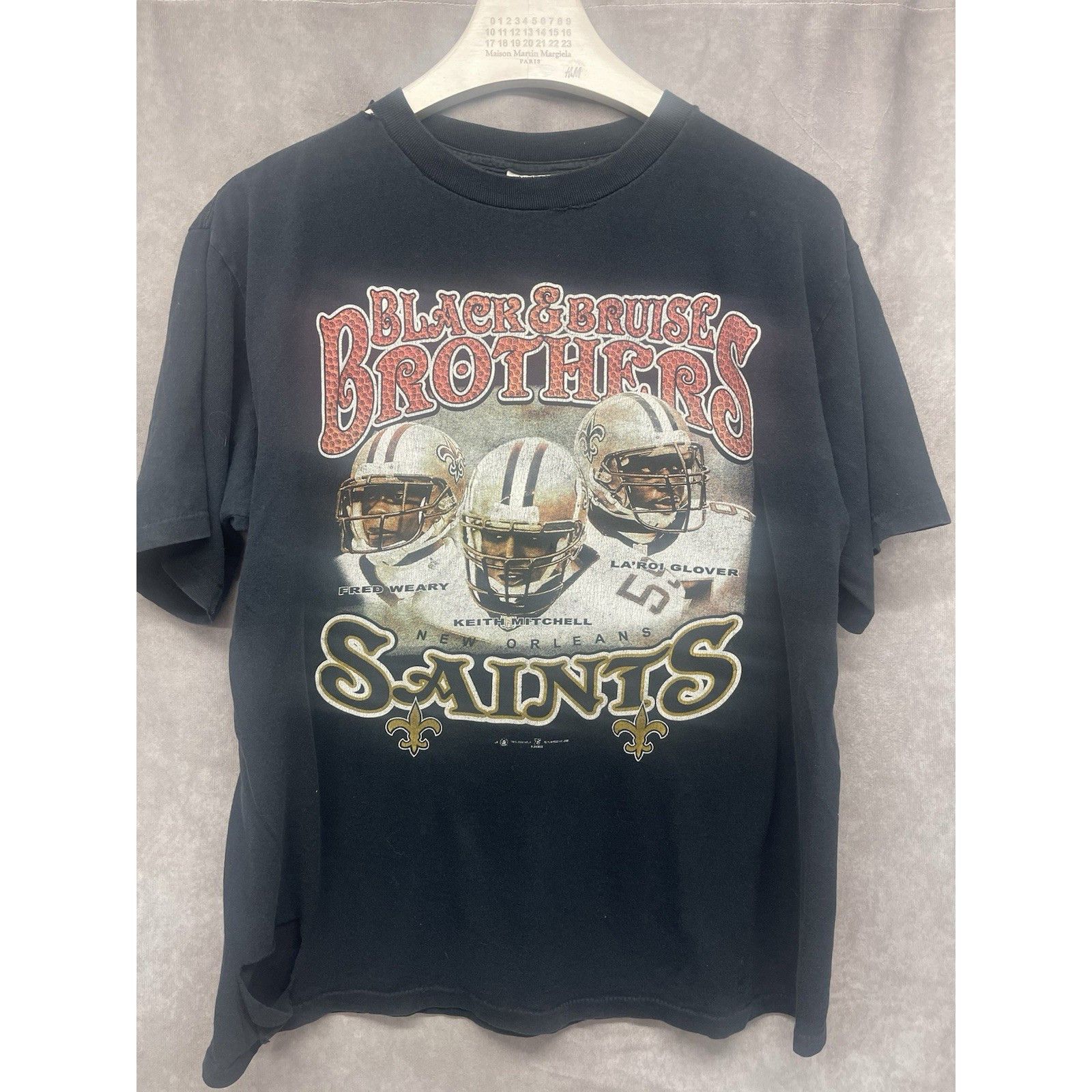 All Sport Vintage Y2K New Orleans Saints T Shirt Size Large Black And Size US L / EU 52-54 / 3 - 2 Thumbnail