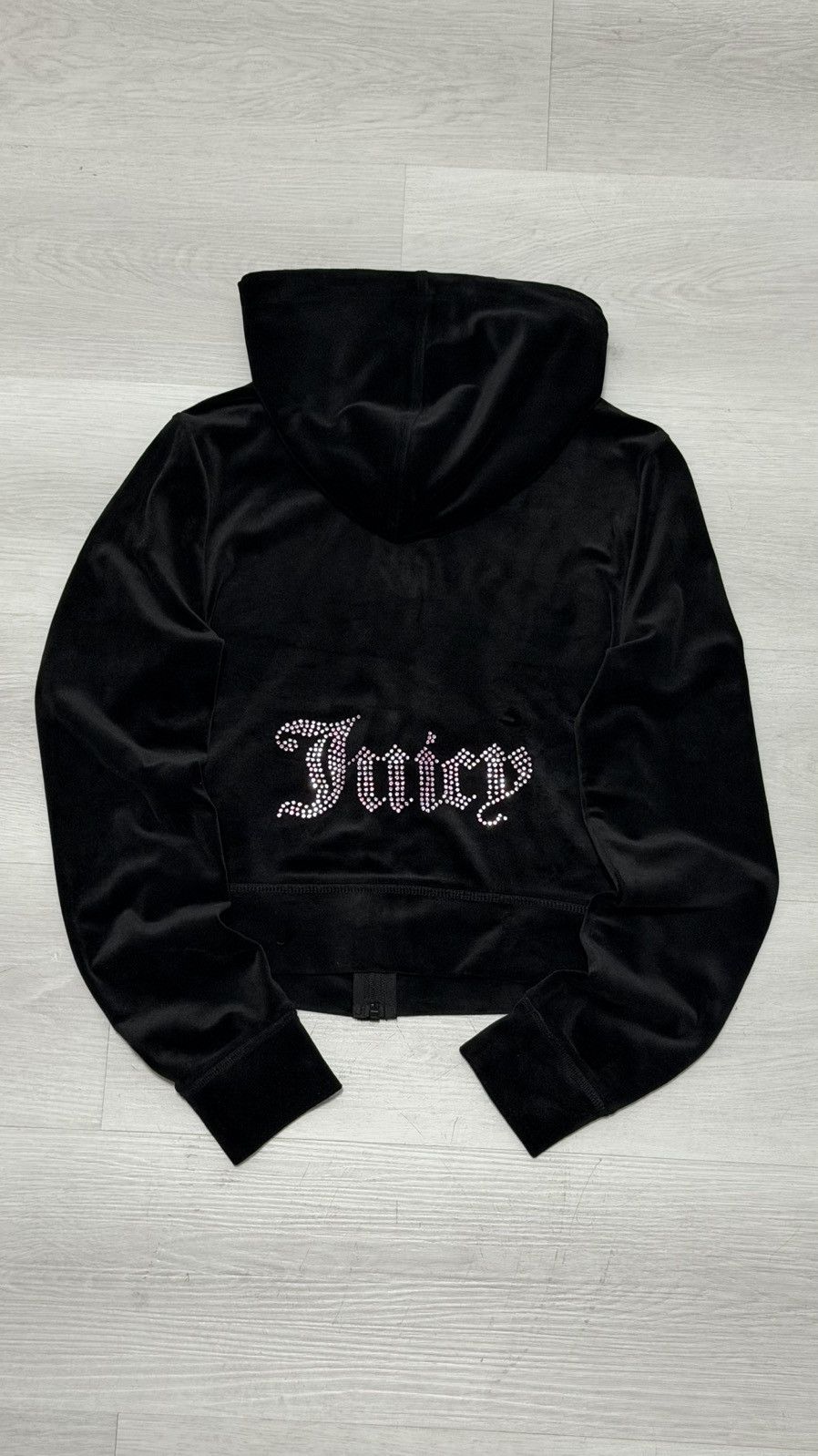 Juicy Couture Juicy Couture Y2K Bedazzled Velour Zip Up Hoodie Women’s S Size S / US 4 / IT 40 - 2 Thumbnail