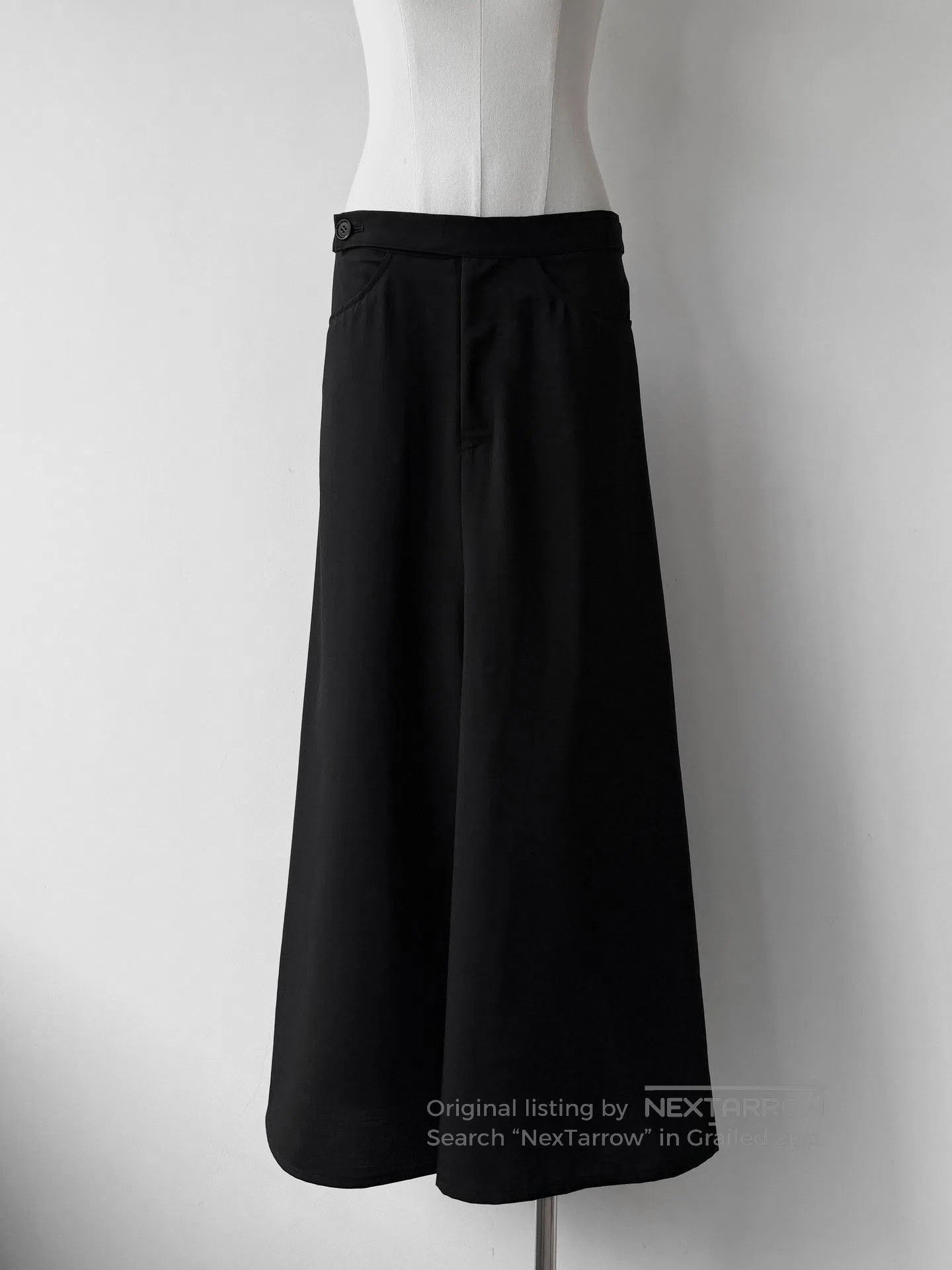 Yohji Yamamoto Yohji Yamamoto Noir 02AW Asymmetric Skirt Pants. Size 37" - 1 Thumbnail