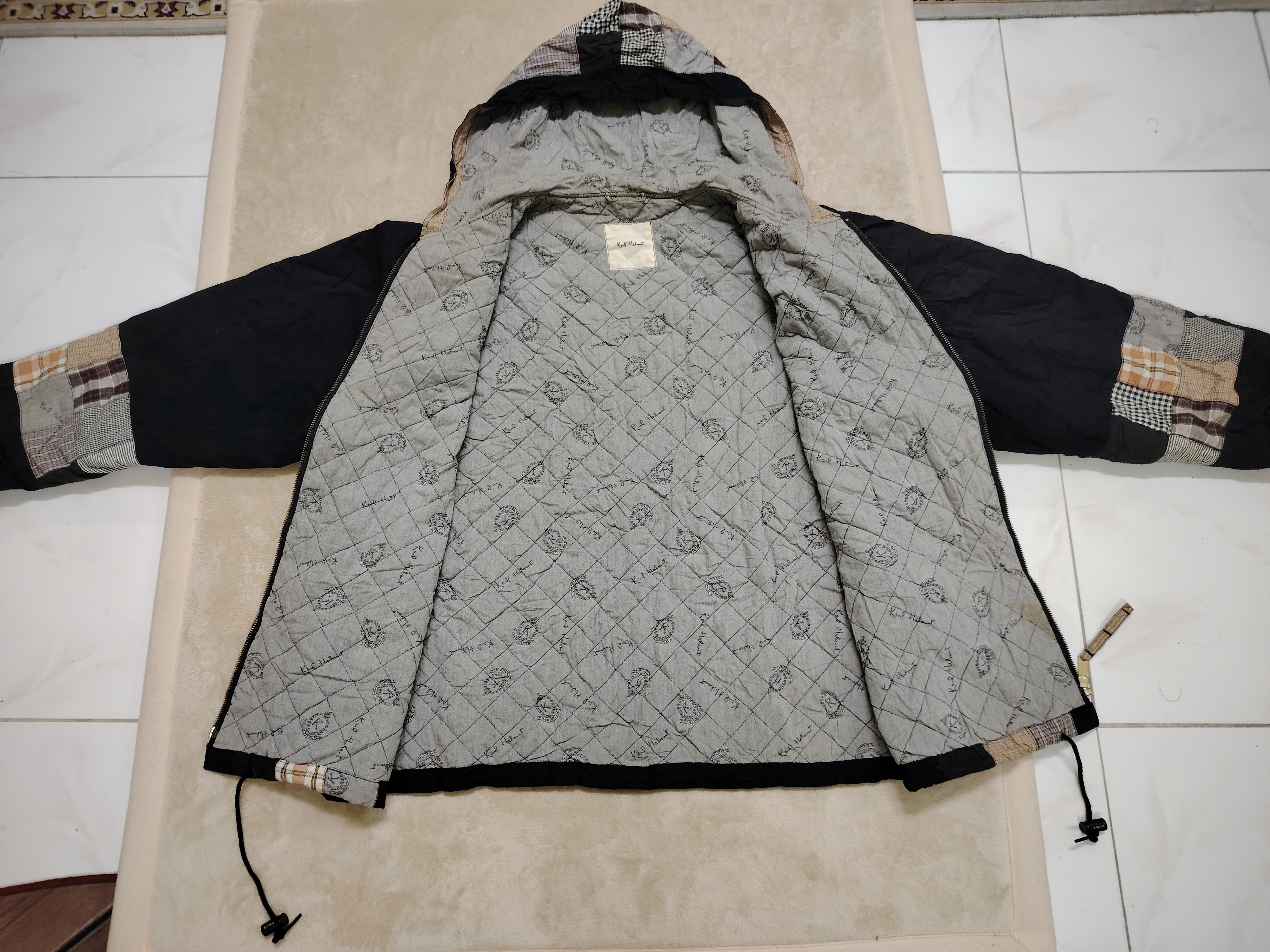 Karl Helmut Karl Helmut Full Patches Hooded Bomber Jacket Size US XL / EU 56 / 4 - 14 Thumbnail