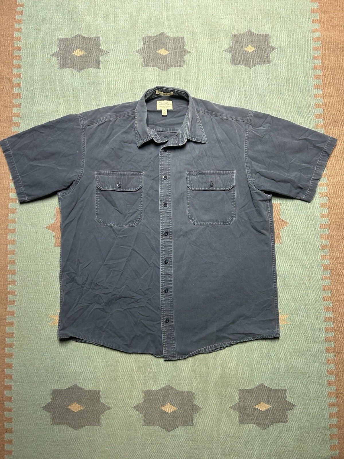 Vintage Vintage cabelas button shirt stonewash canvas cotton XL tall Size US XL / EU 56 / 4 - 1 Thumbnail