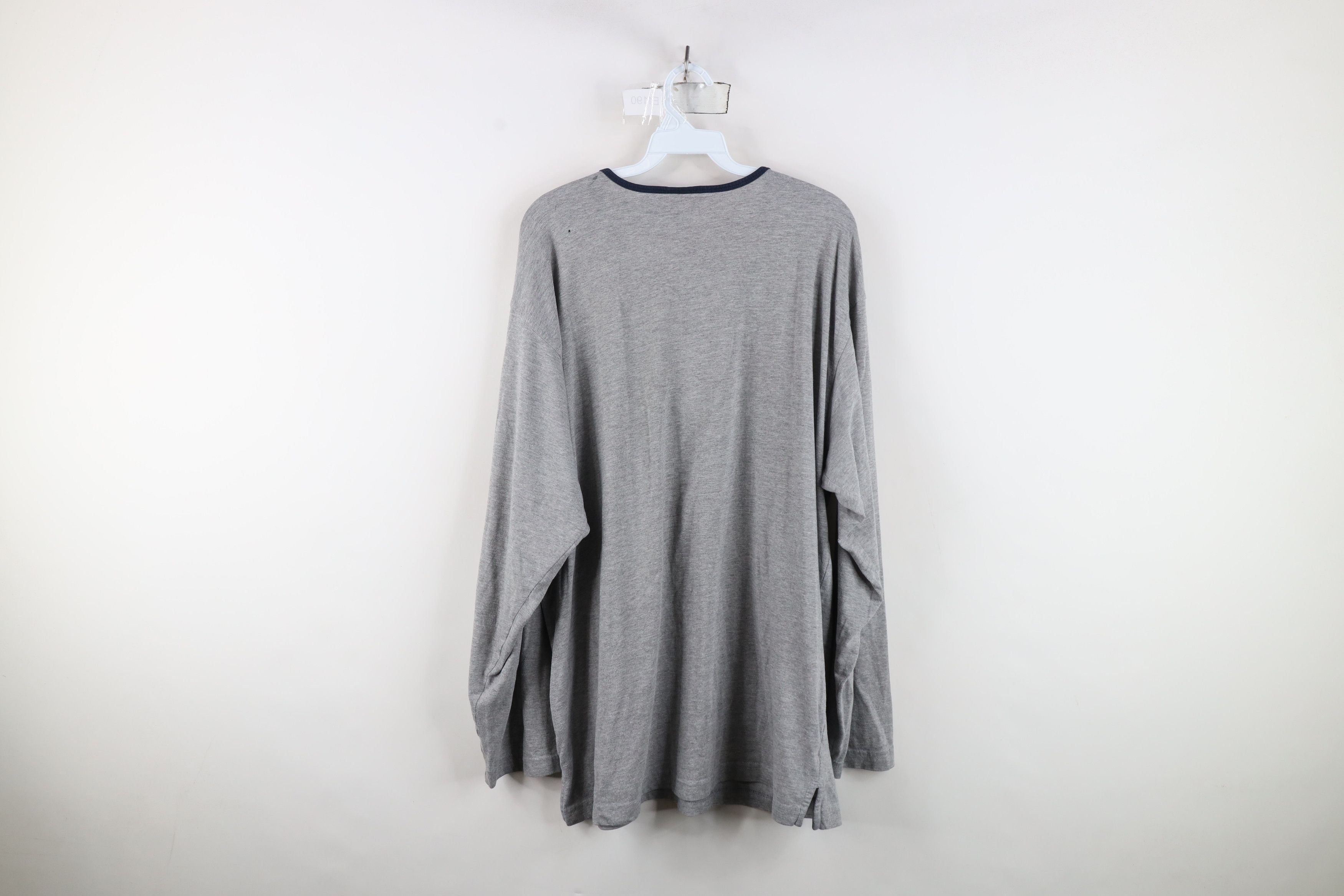 Vintage Vintage 90s Streetwear Distressed Long Sleeve Henley T-Shirt Size US L / EU 52-54 / 3 - 12 Thumbnail