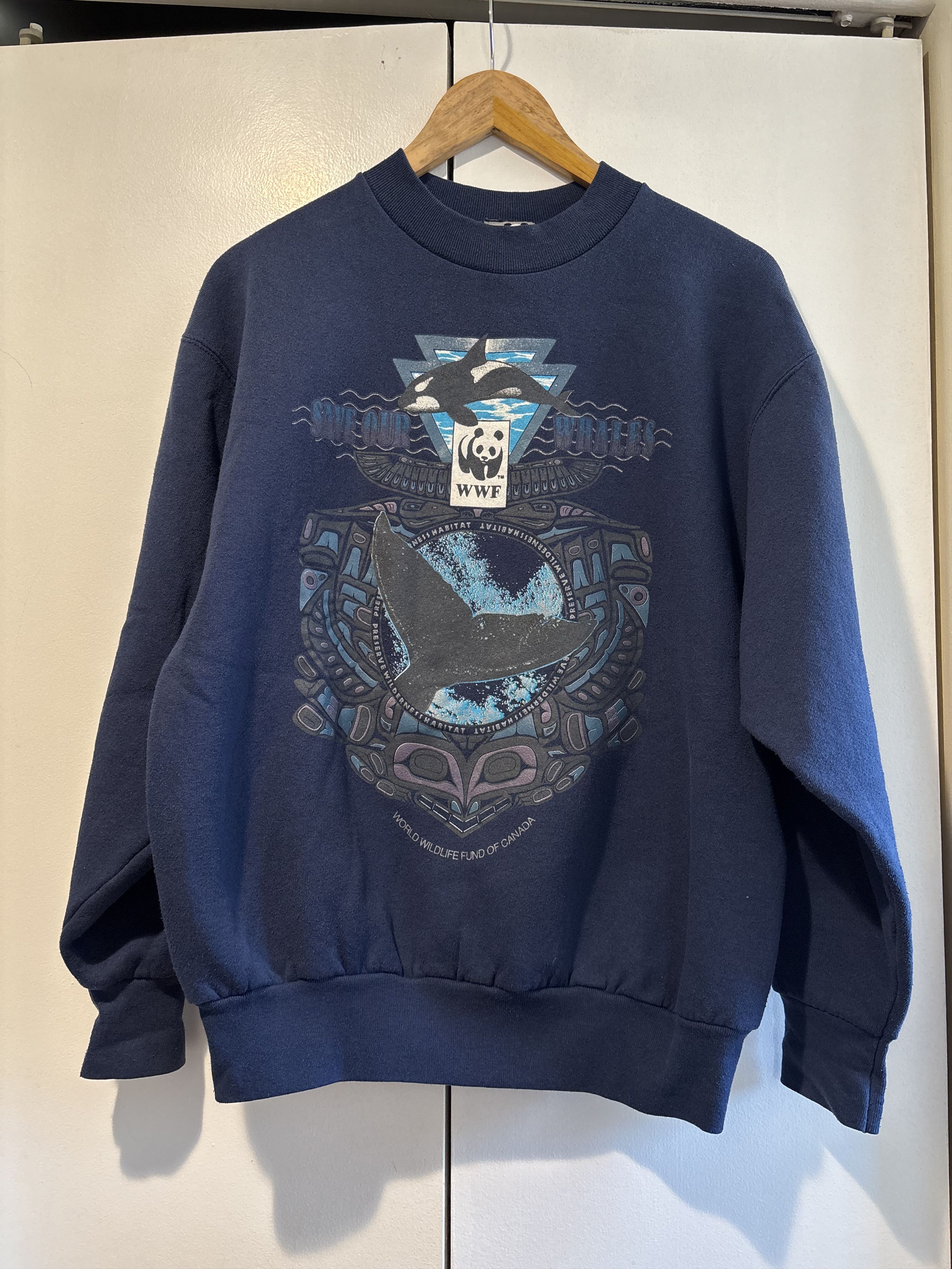 Vintage × WWF Vintage World Wildlife Fund Crewneck Size US L / EU 52-54 / 3 - 2 Thumbnail