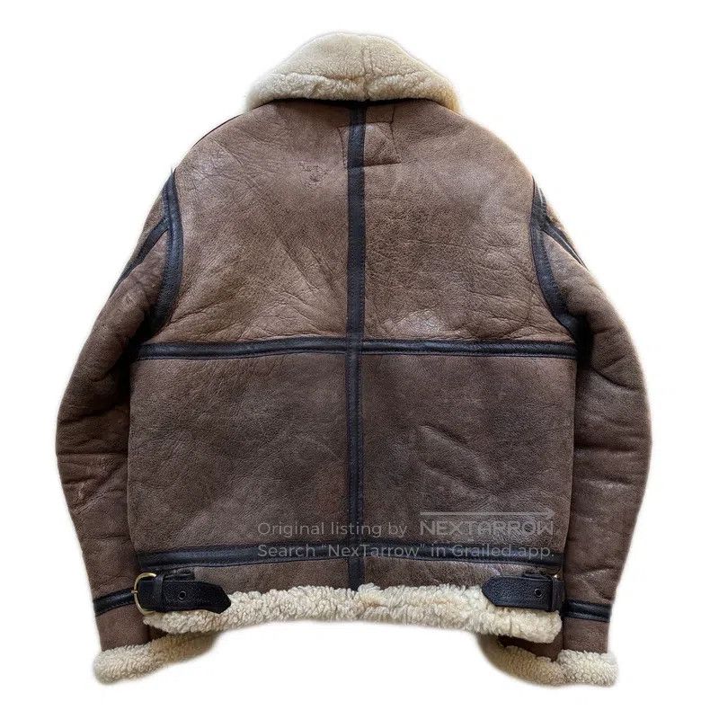 Schott Schott B3 fur integrated sheepskin coat Size US L / EU 52-54 / 3 - 2 Thumbnail