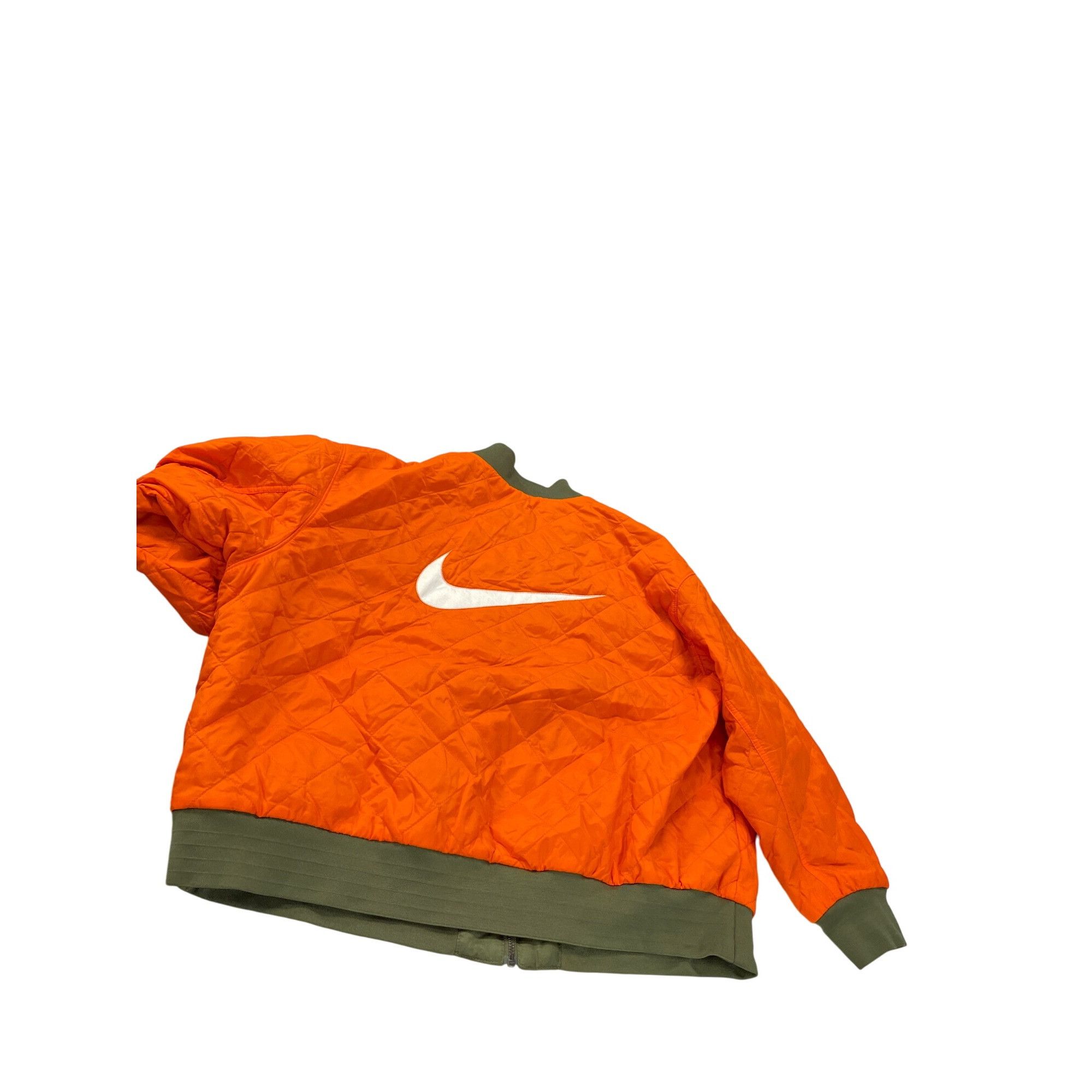 Nike Nike Mens Olive Green orange reversible Bomber Jacket SZ 1X Size US XL / EU 56 / 4 - 15 Thumbnail
