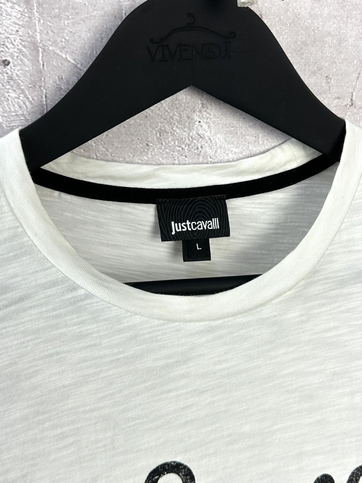 Just Cavalli Just Cavalli Structured Cotton Short Sleeve T-shirt Size US L / EU 52-54 / 3 - 3 Thumbnail