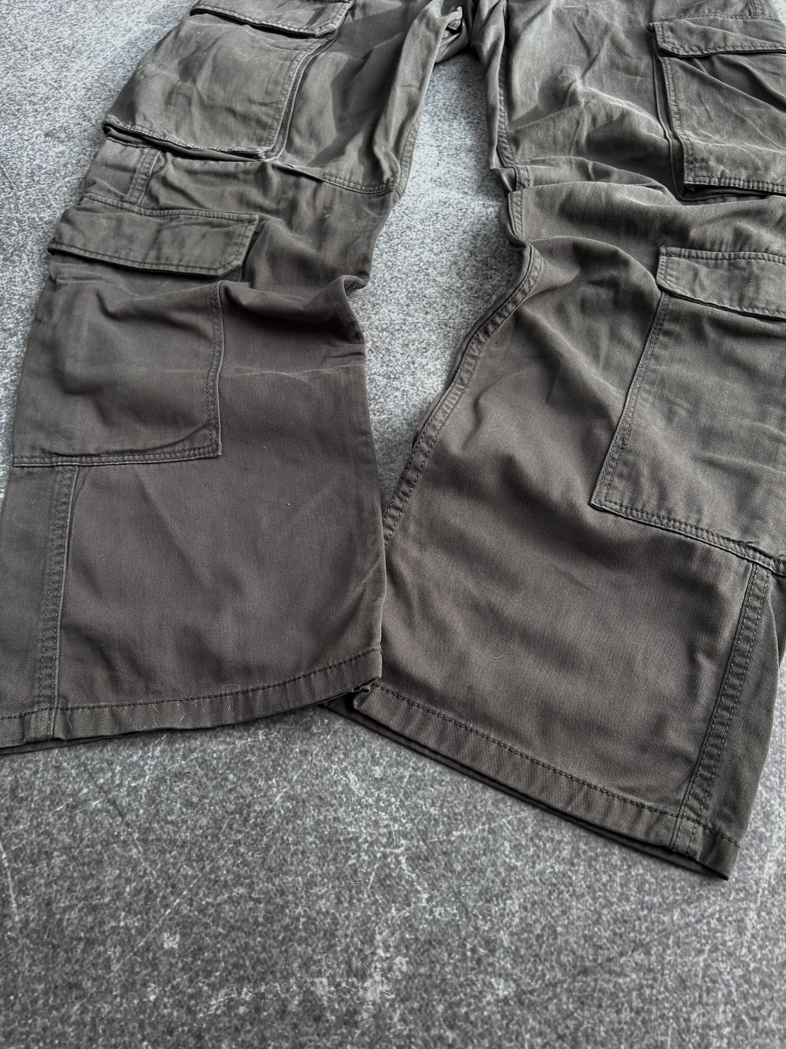 Vintage RARE RICK OWENS RAF SIMONS STYLE CARGO FADED JEANS 90S Size US 30 / EU 46 - 6 Thumbnail