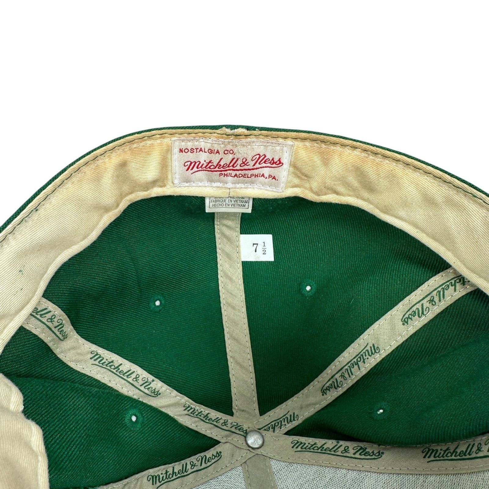 Mitchell & Ness Vintage Mitchell Philadelphia Eagles Hat Men’s 7 1/2 Green Size ONE SIZE - 7 Thumbnail