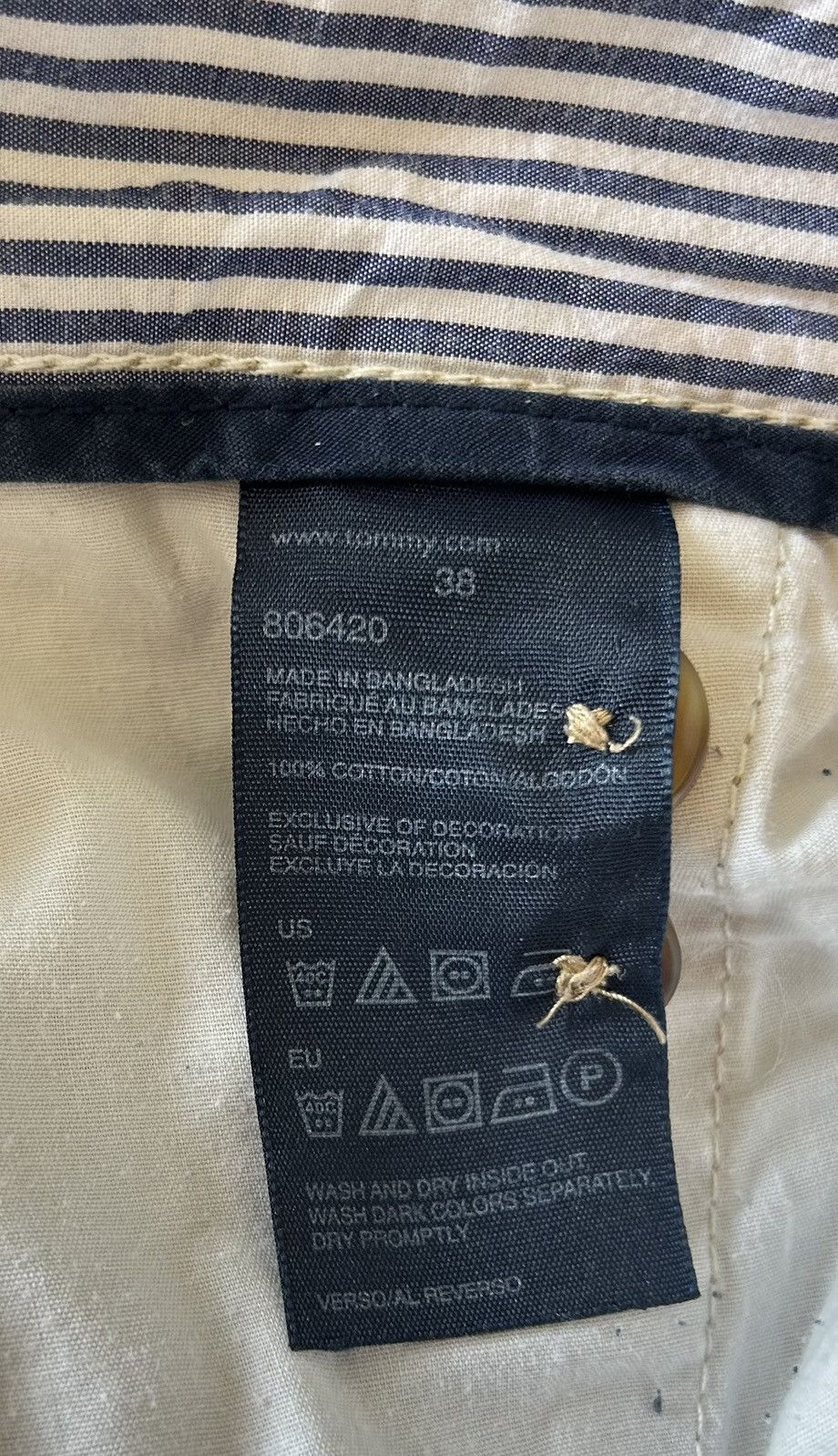 Tommy Hilfiger Tommy Hilfiger Men’s Tan Beige Khaki Summer Shorts - Size 38 Size US 38 / EU 54 - 9 Thumbnail