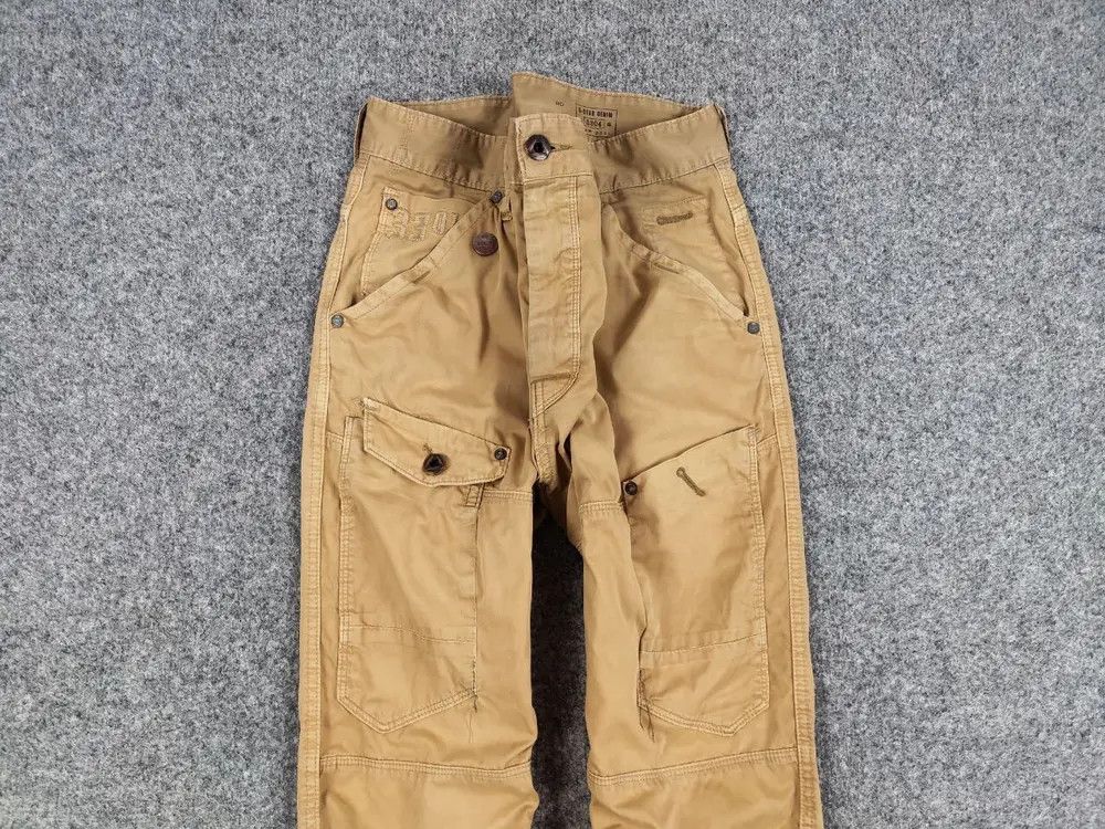 G-Star Vintage 90's G Star Raw General Tapered Faded Cargo Pants Size US 34 / EU 50 - 2 Thumbnail