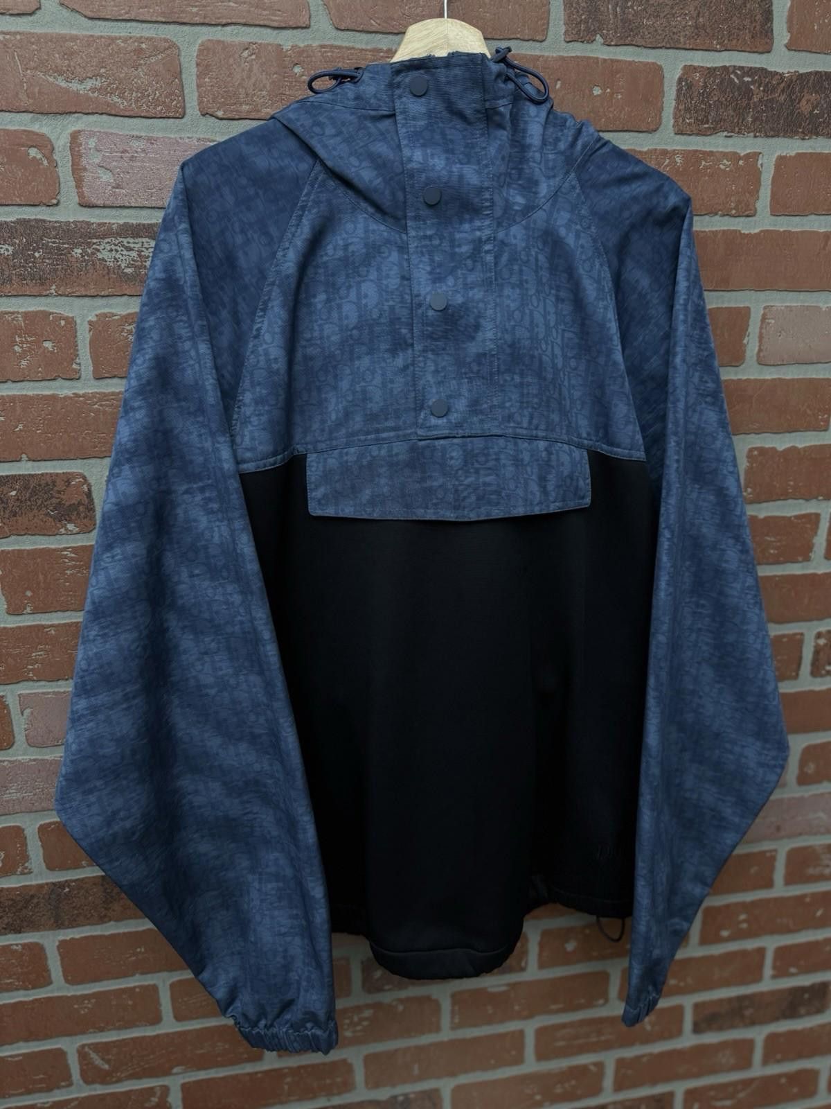 Dior Dior Hooded Anorak Windbreaker Jacket Blue Black Size 3XL Size US XXL / EU 58 / 5 - 2 Thumbnail