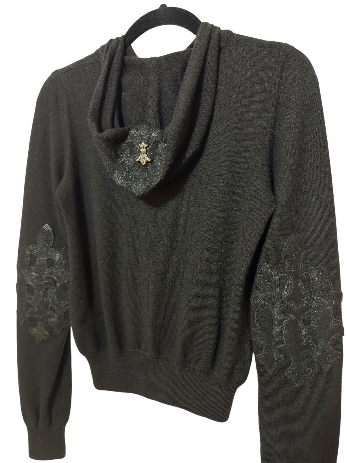 Chrome Hearts 1/1 Cashmere Flooded Stingray Fleur Patch Zip Up Hoodie Size US M / EU 48-50 / 2 - 2 Thumbnail