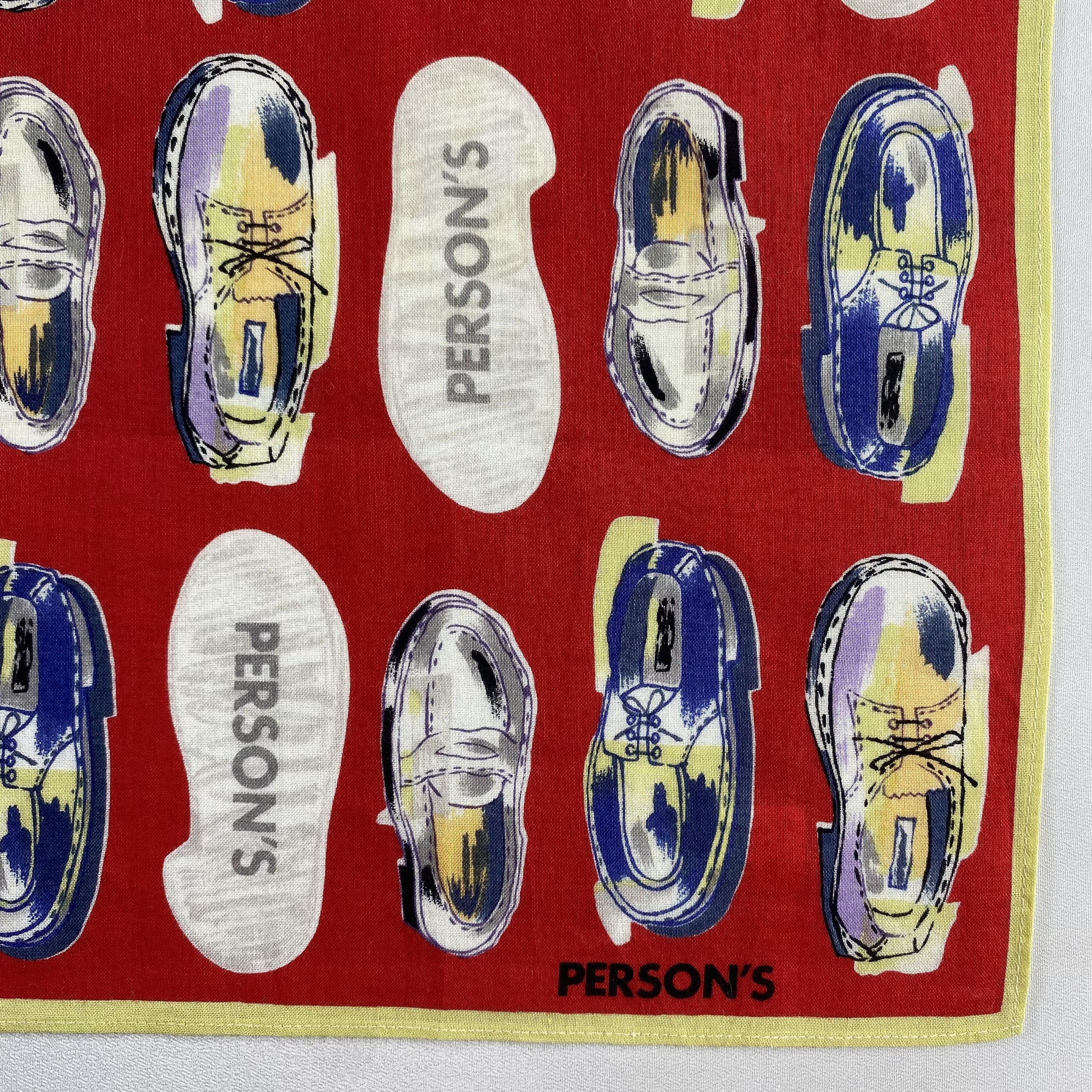 PERSON'S × Vintage Persons Neckerchief / Bandana / Handkerchief-P1546 Size ONE SIZE - 3 Thumbnail